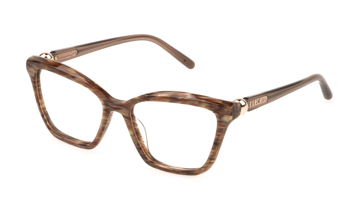Furla VFU876 06YH Montature da vista Acetato Marrone Squadrata - immagine 1