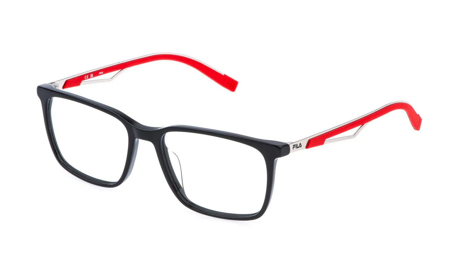 Fila VFI995 700 Montature da vista Acetato Nero Squadrata - immagine 1