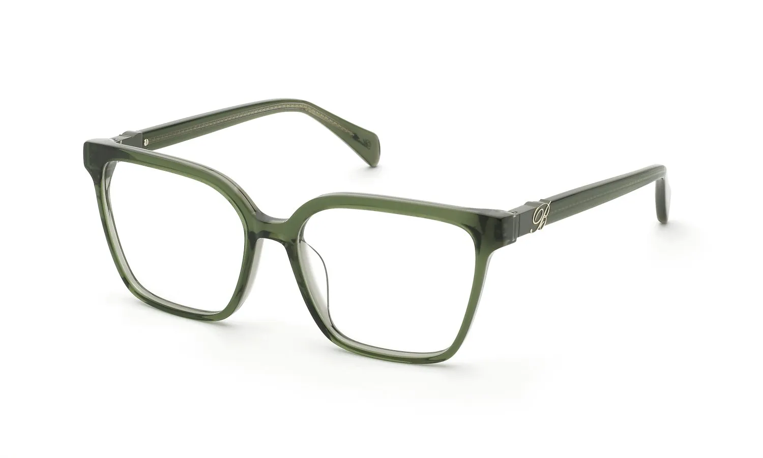 Blumarine VBM885 912 Montature da vista Acetato Verde Squadrata - immagine 1