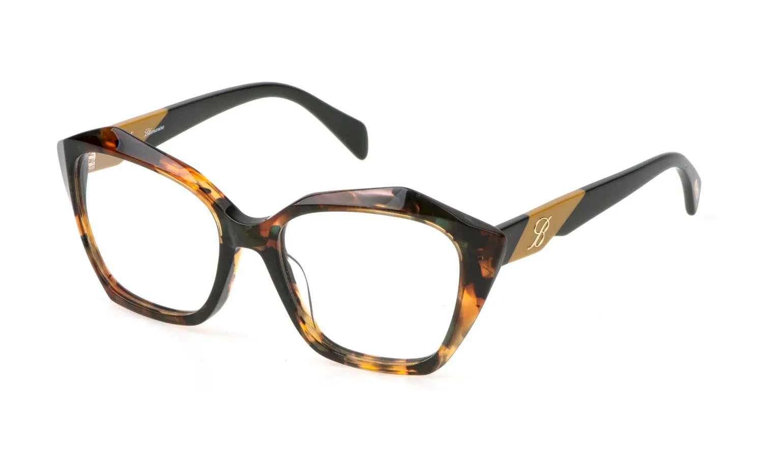 Blumarine VBM850 0V34 Montature da vista Acetato Havana Geometrica - immagine 1