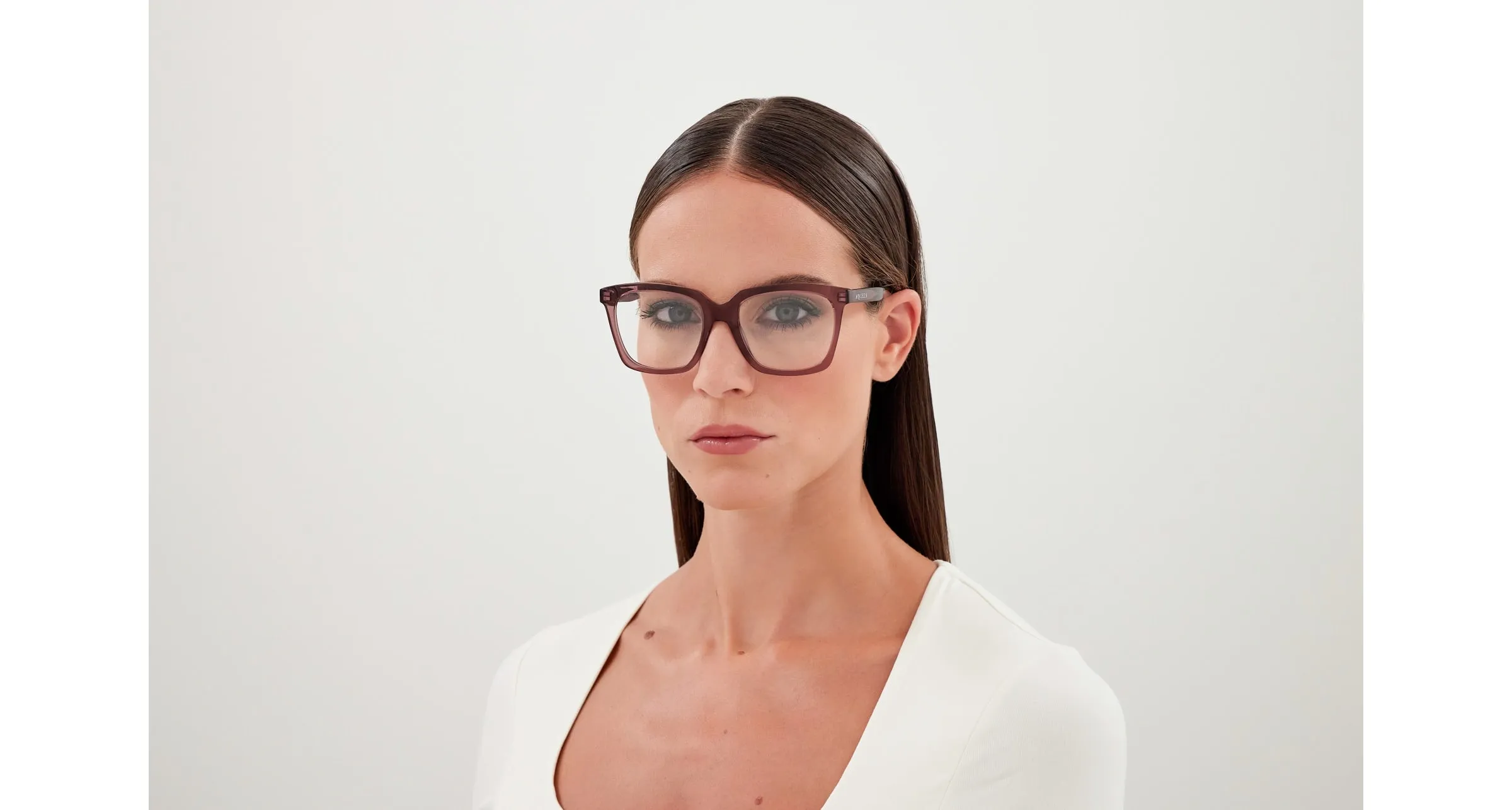 Alexander McQueen AM0513O 004 Montature da vista Acetato Viola Trasparente Cat Eye - immagine 4