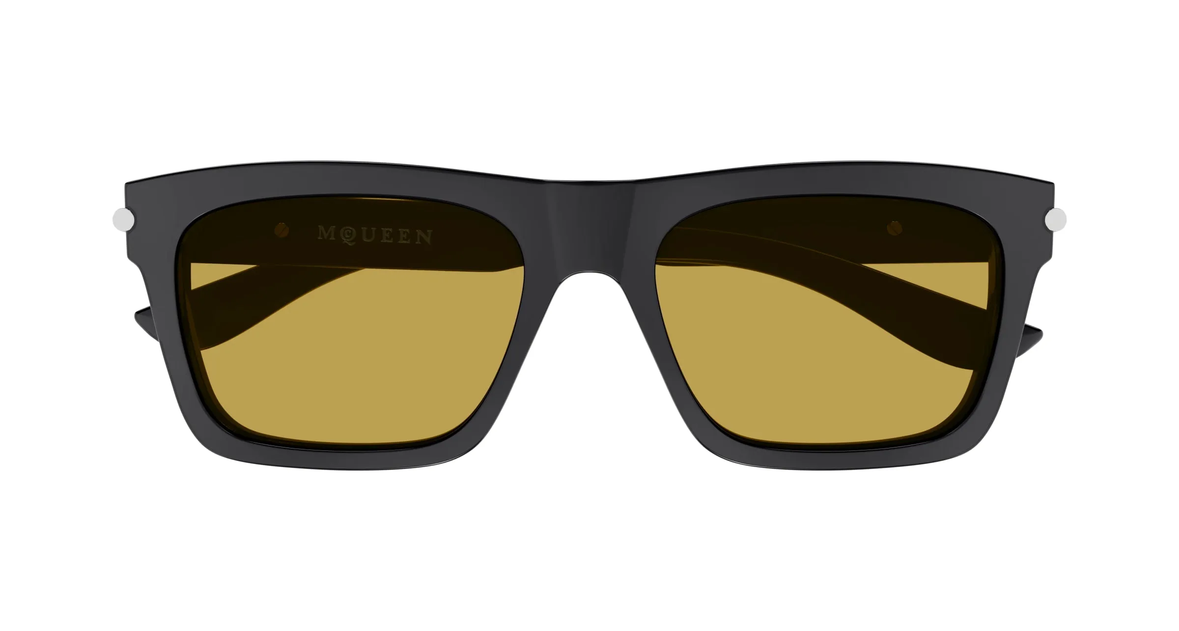 Alexander McQueen AM0495S 003 Occhiali da sole Acetato Grigio Squadrata - immagine 2