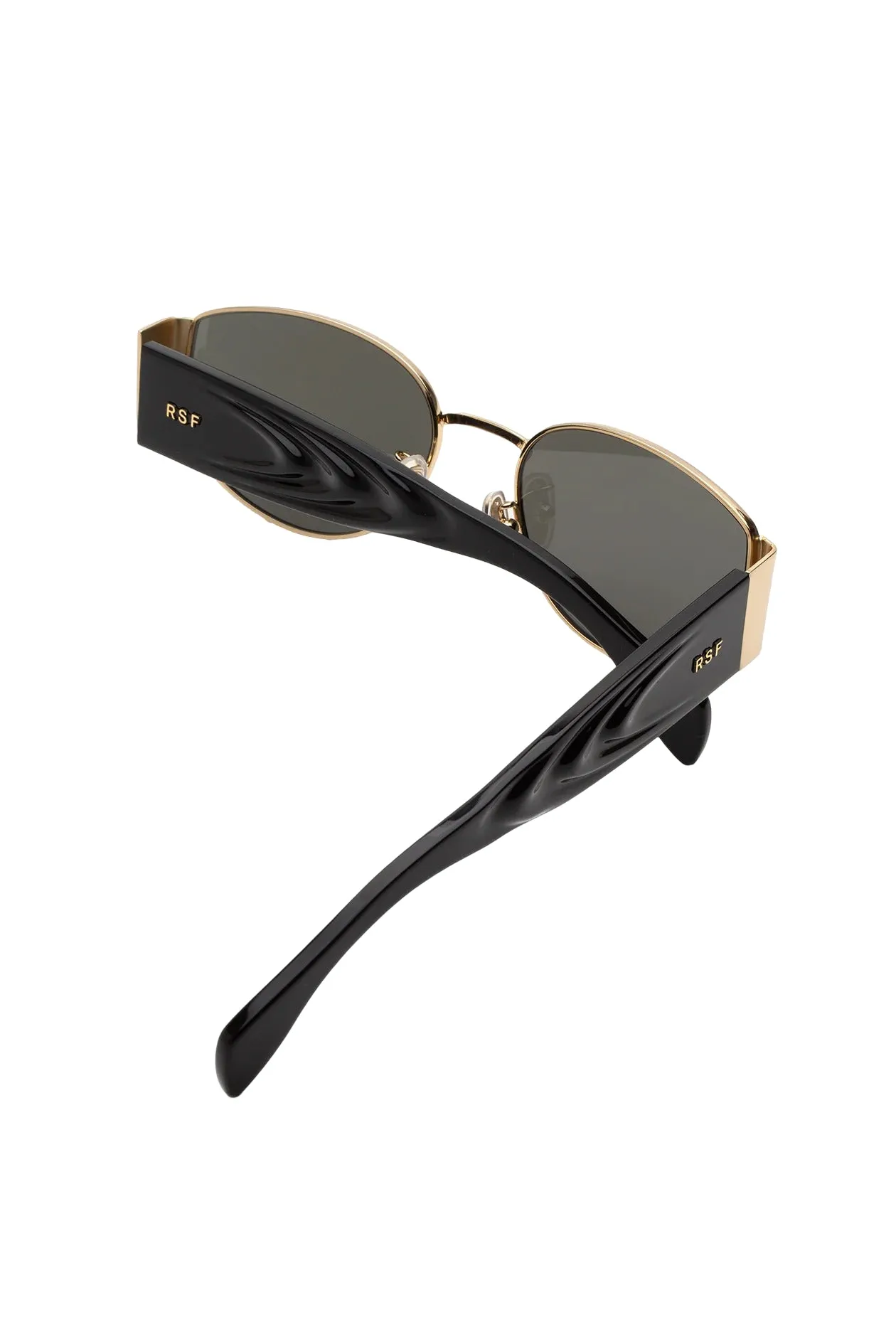 Retrosuperfuture G3L X BLACK Occhiali da sole Metallo Oro Grigio Rotonda Normale - immagine 3