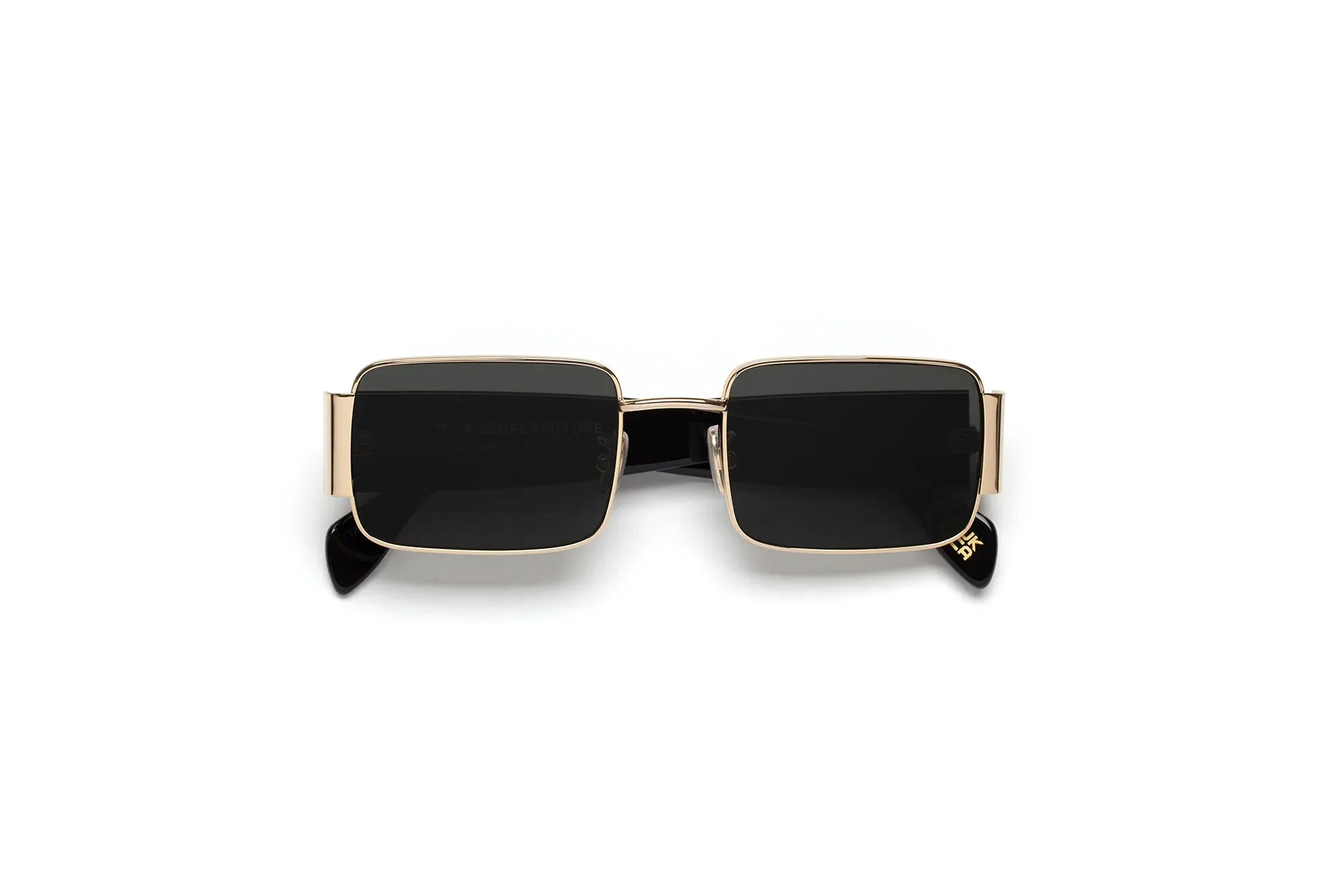 Retrosuperfuture TAS Z BLACK Occhiali da sole Metallo Oro Nero Squadrata Normale - immagine 2