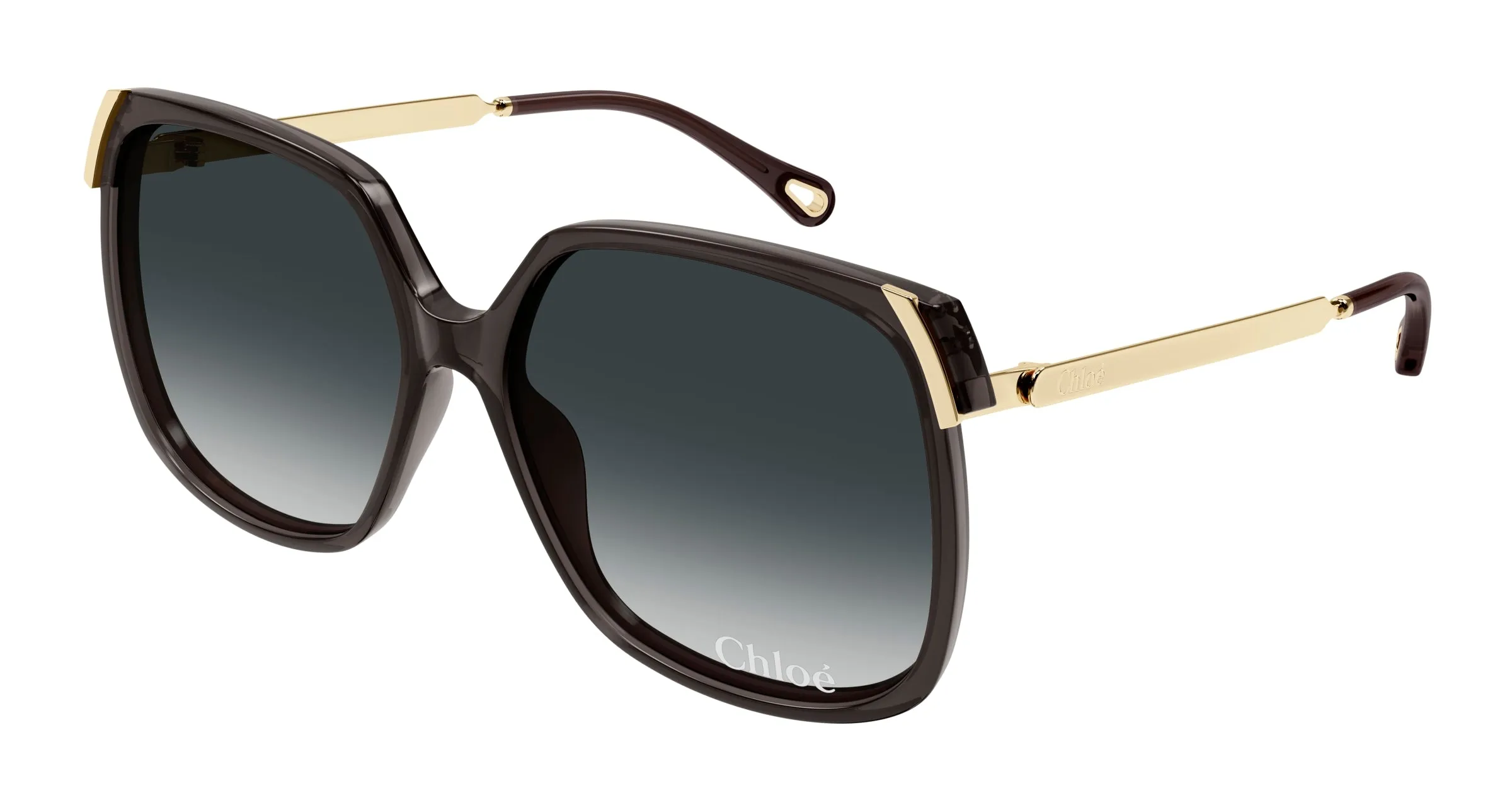 Chloé CH0286S 001 Occhiali da sole Acetato Grigio Grigio Squadrata - immagine 1
