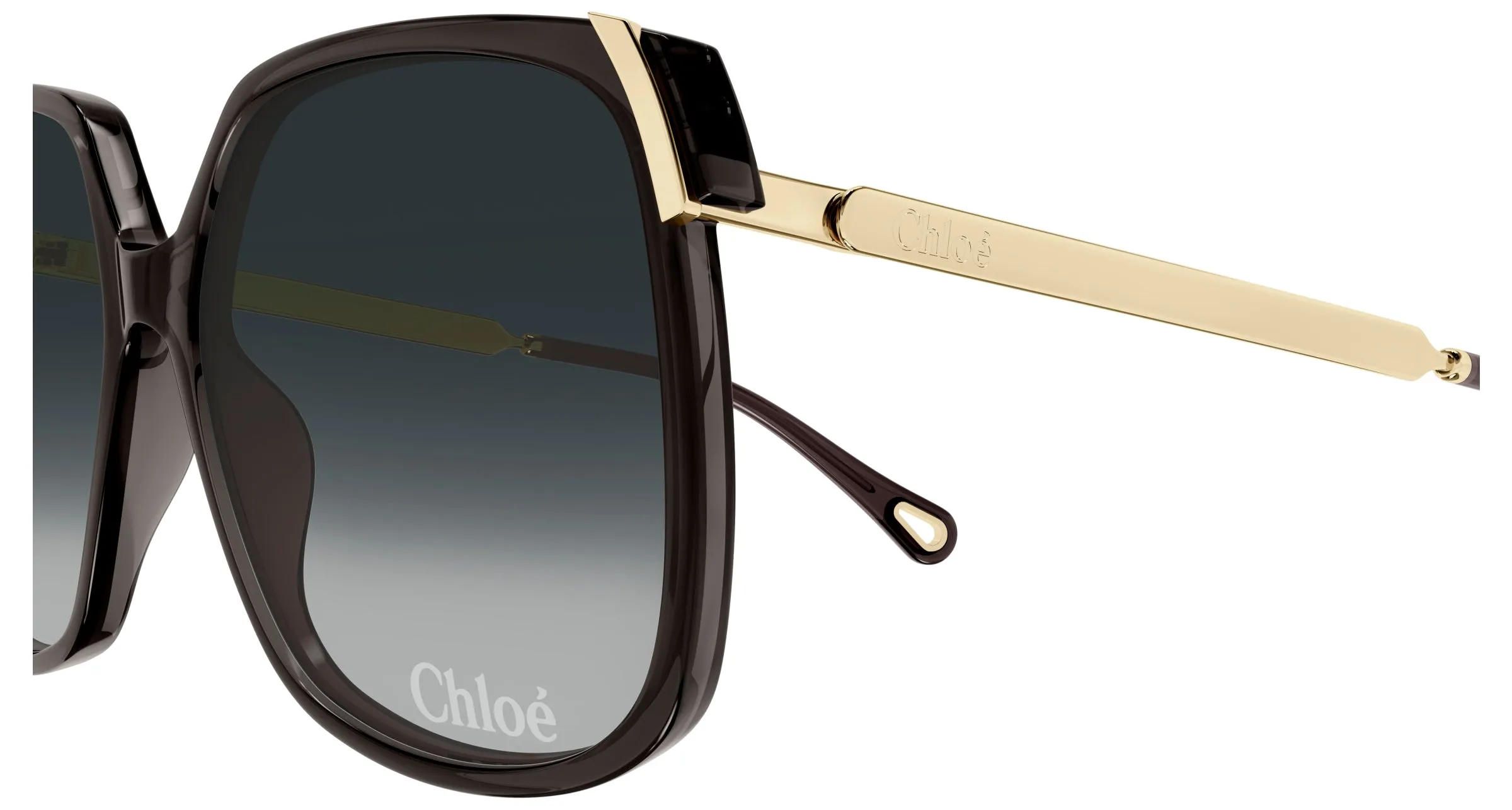 Chloé CH0286S 001 Occhiali da sole Acetato Grigio Grigio Squadrata - immagine 3