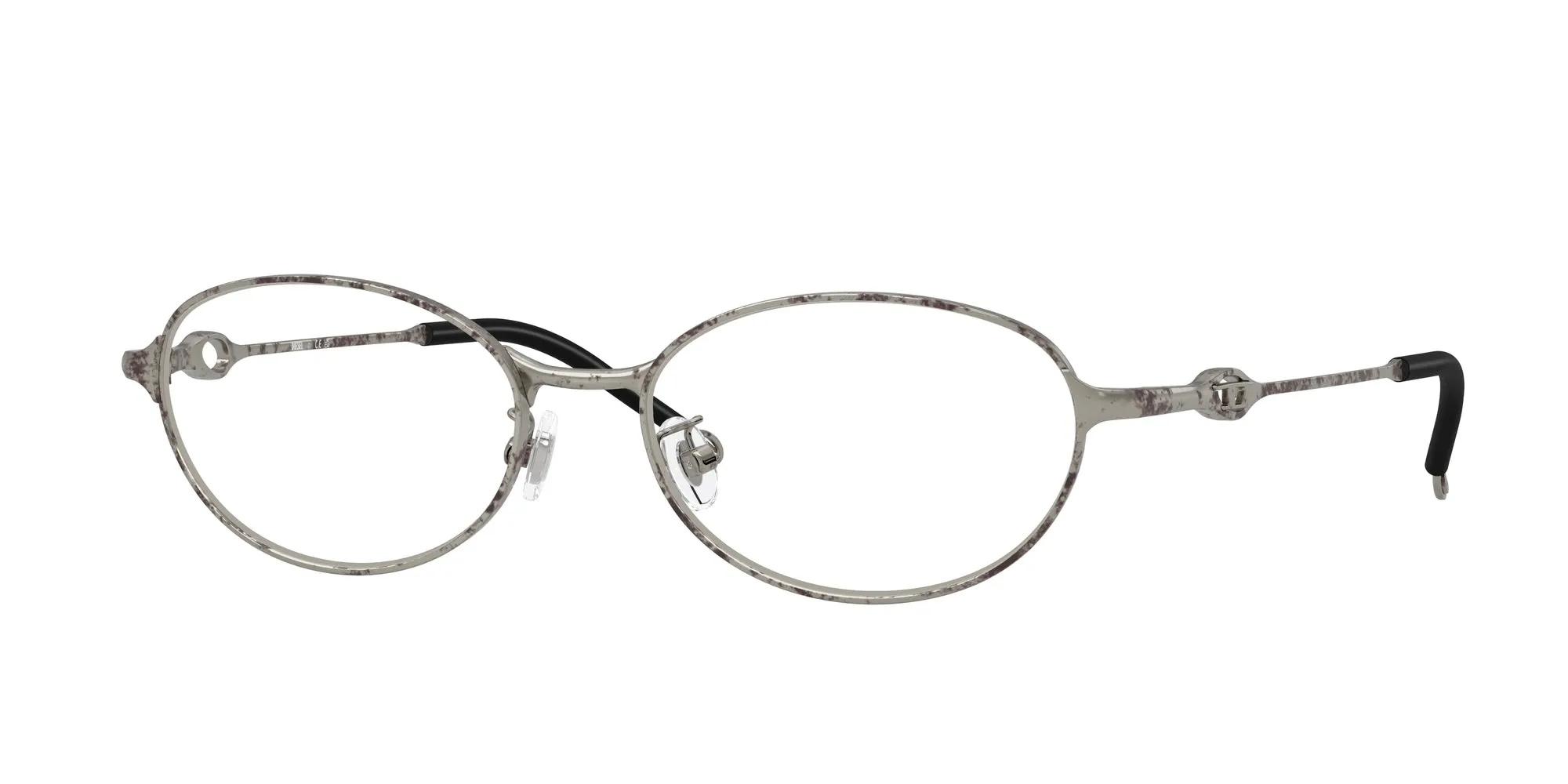 DIESEL DL5004D 1028 Montature da vista Metallo Argento Rotonda Normale - immagine 1