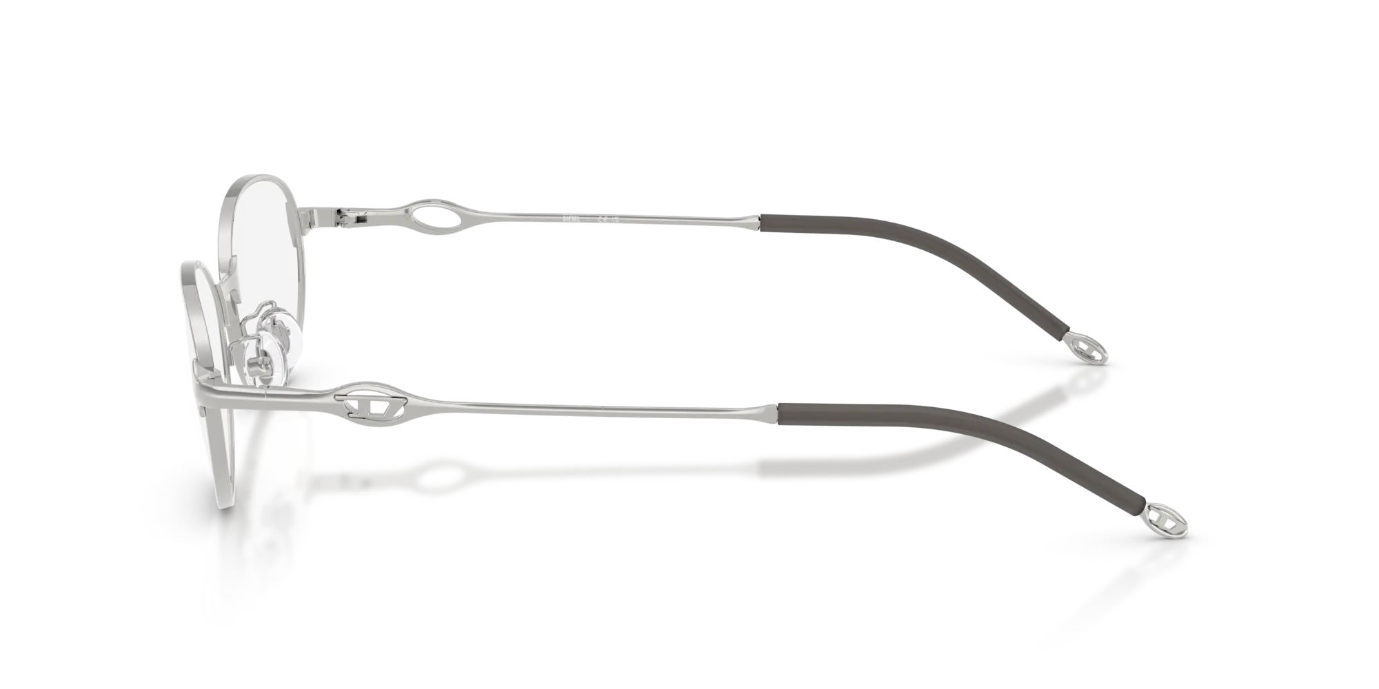 DIESEL DL5004D 1001 Montature da vista Metallo Argento Rotonda Normale - immagine 4