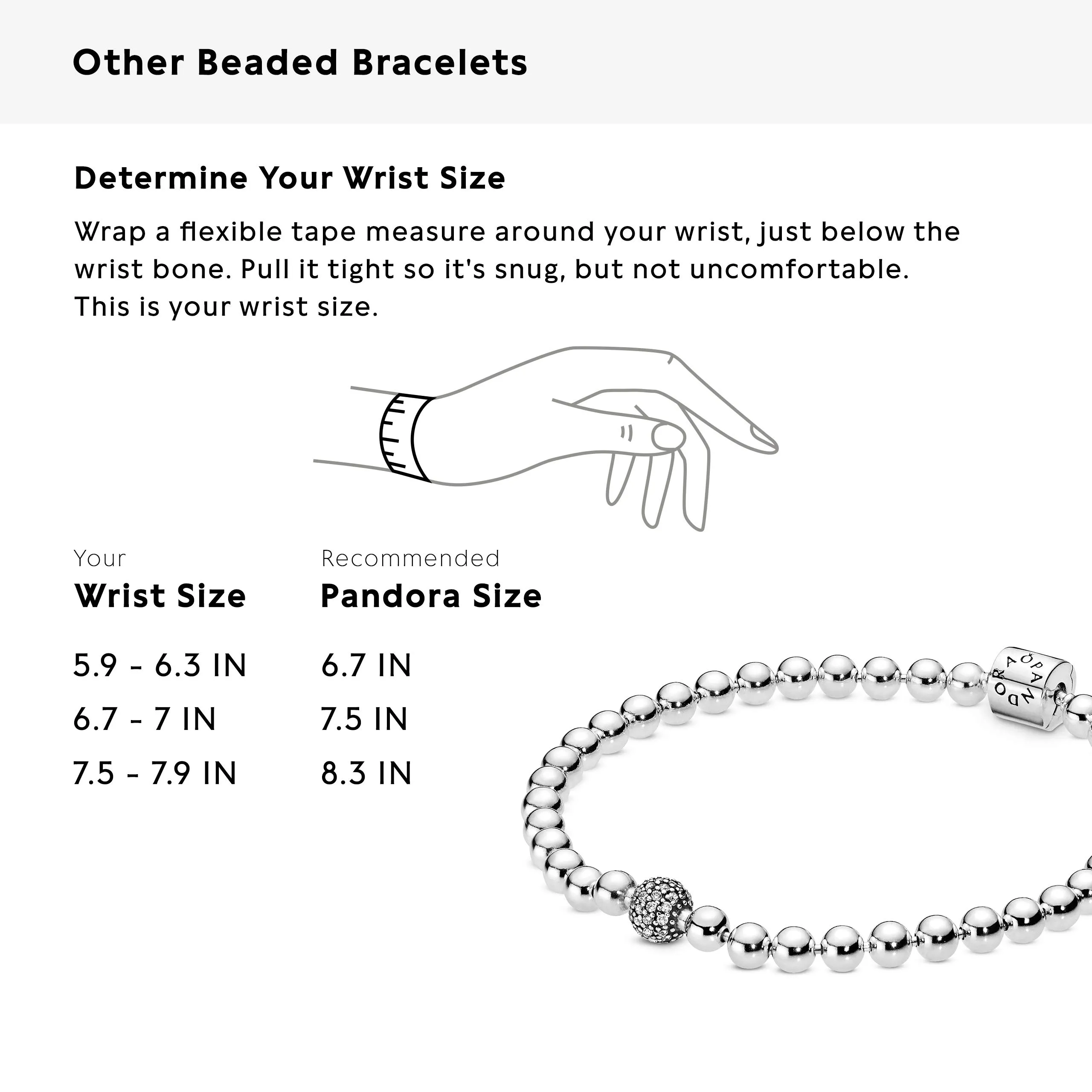 PANDORA Purely PANDORA Bracciale con perline e pavé in argento Sterling con zirconia cubica, 21 - immagine 7