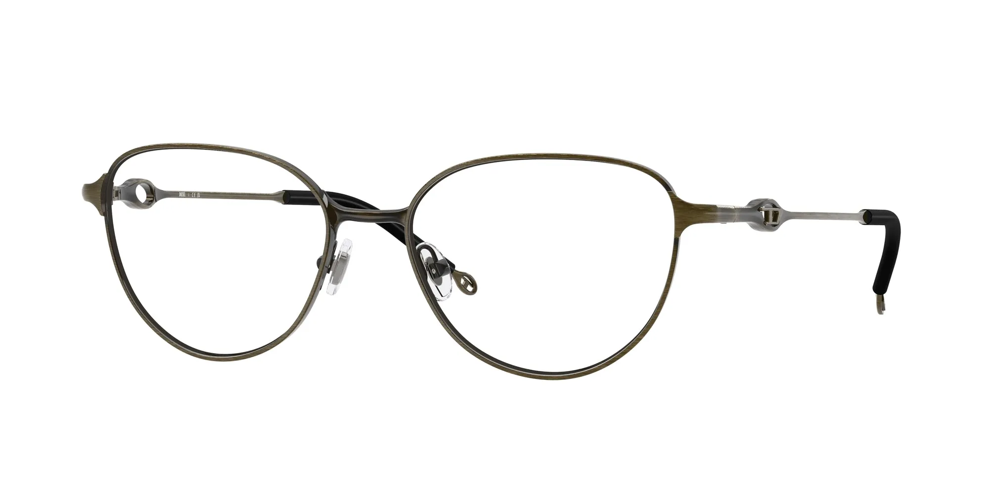 DIESEL DL5003 1029 Montature da vista Metallo Verde Rotonda Normale - immagine 1