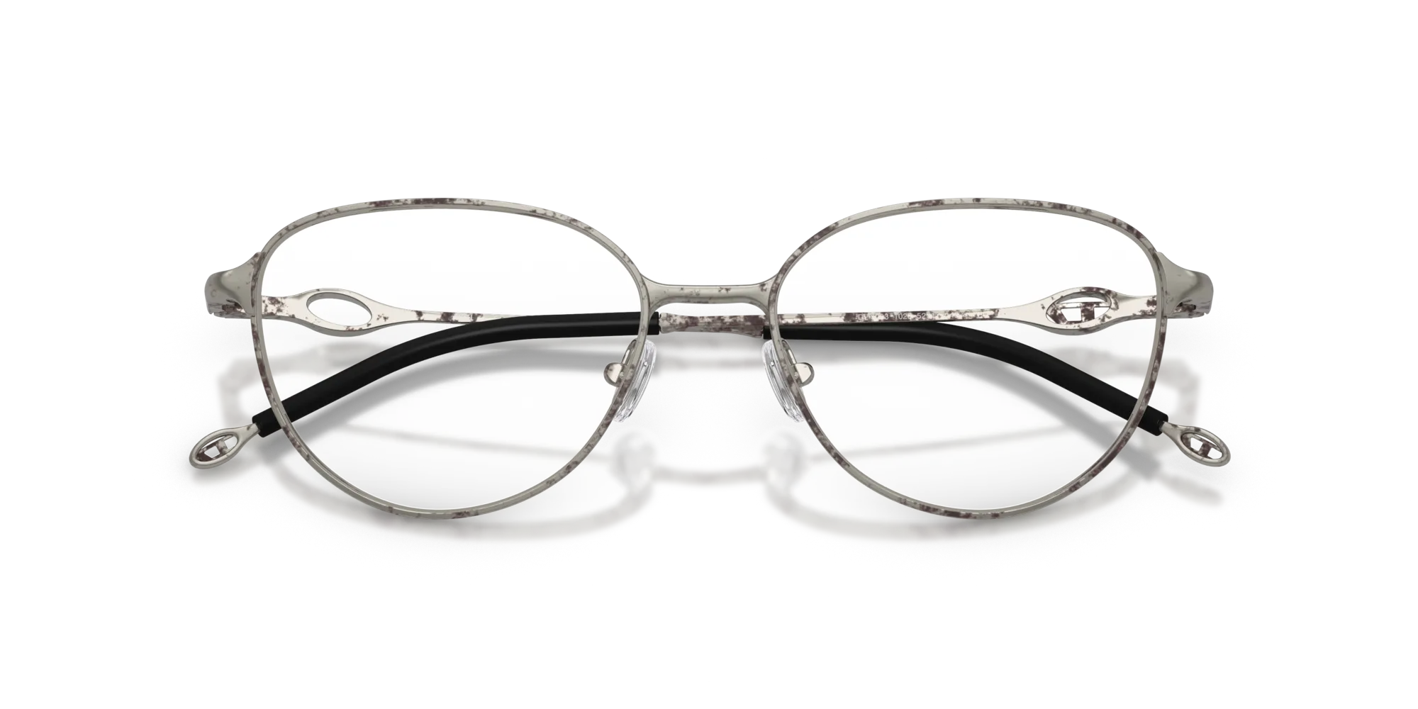 DIESEL DL5003 1028 Montature da vista Metallo Argento Rotonda Normale - immagine 2
