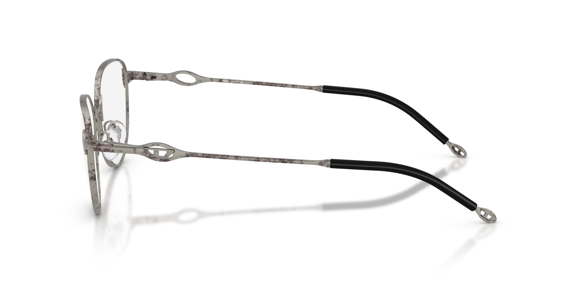 DIESEL DL5003 1028 Montature da vista Metallo Argento Rotonda Normale - immagine 4