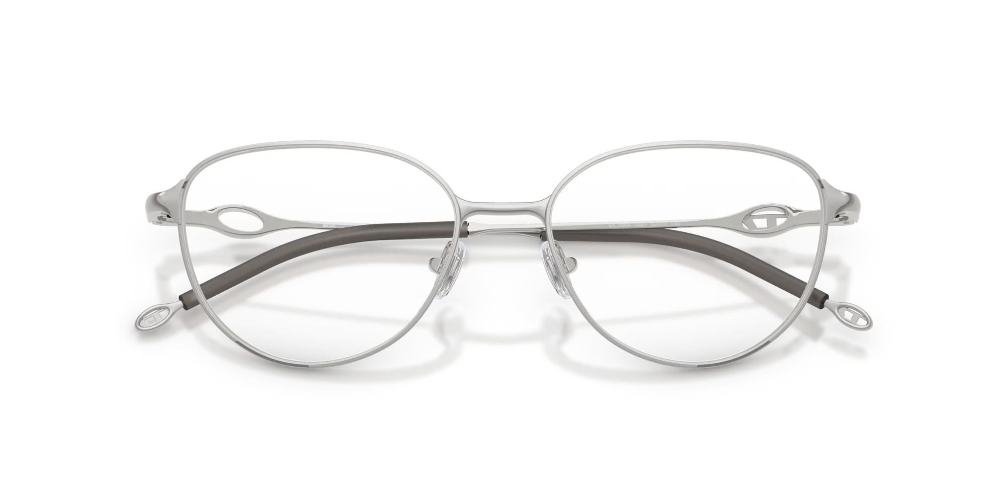 DIESEL DL5003 1001 Montature da vista Metallo Argento Rotonda Normale - immagine 2