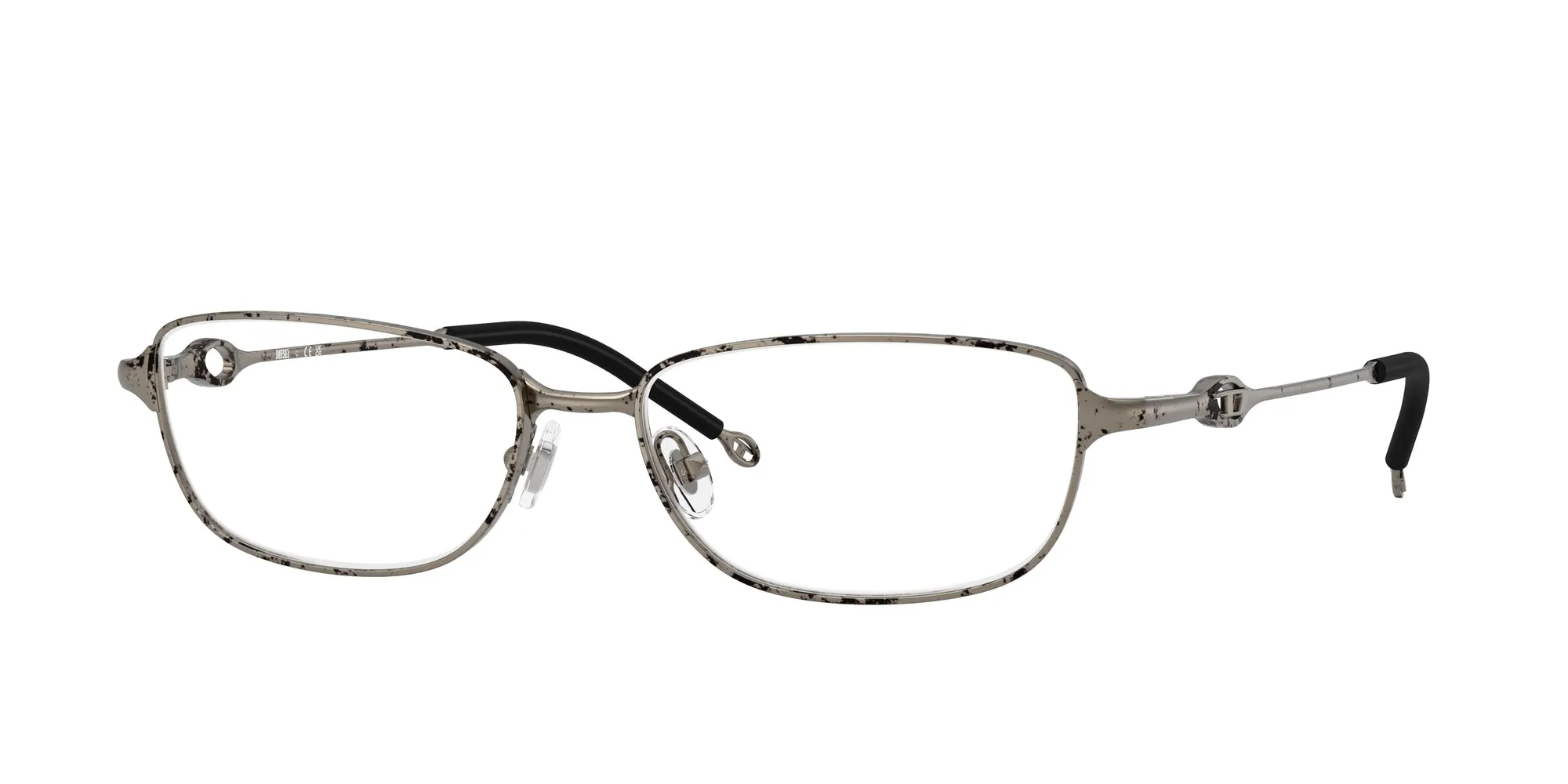 DIESEL DL5002 1032 Montature da vista Metallo Argento Squadrata Normale - immagine 1