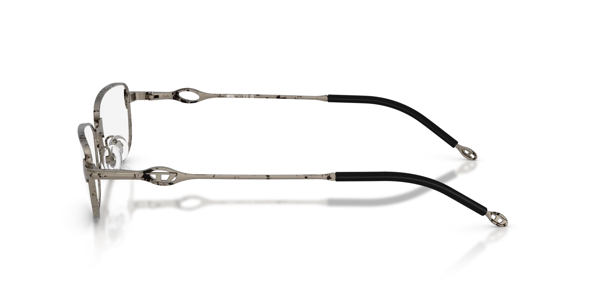 DIESEL DL5002 1032 Montature da vista Metallo Argento Squadrata Normale - immagine 4