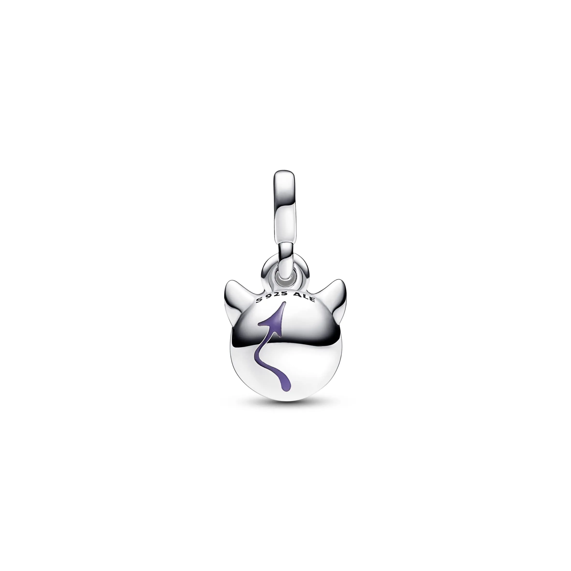 PANDORA ME Mini ciondolo a forma di diavolo in argento Sterling con cristallo viola reale e smalto viola - immagine 2