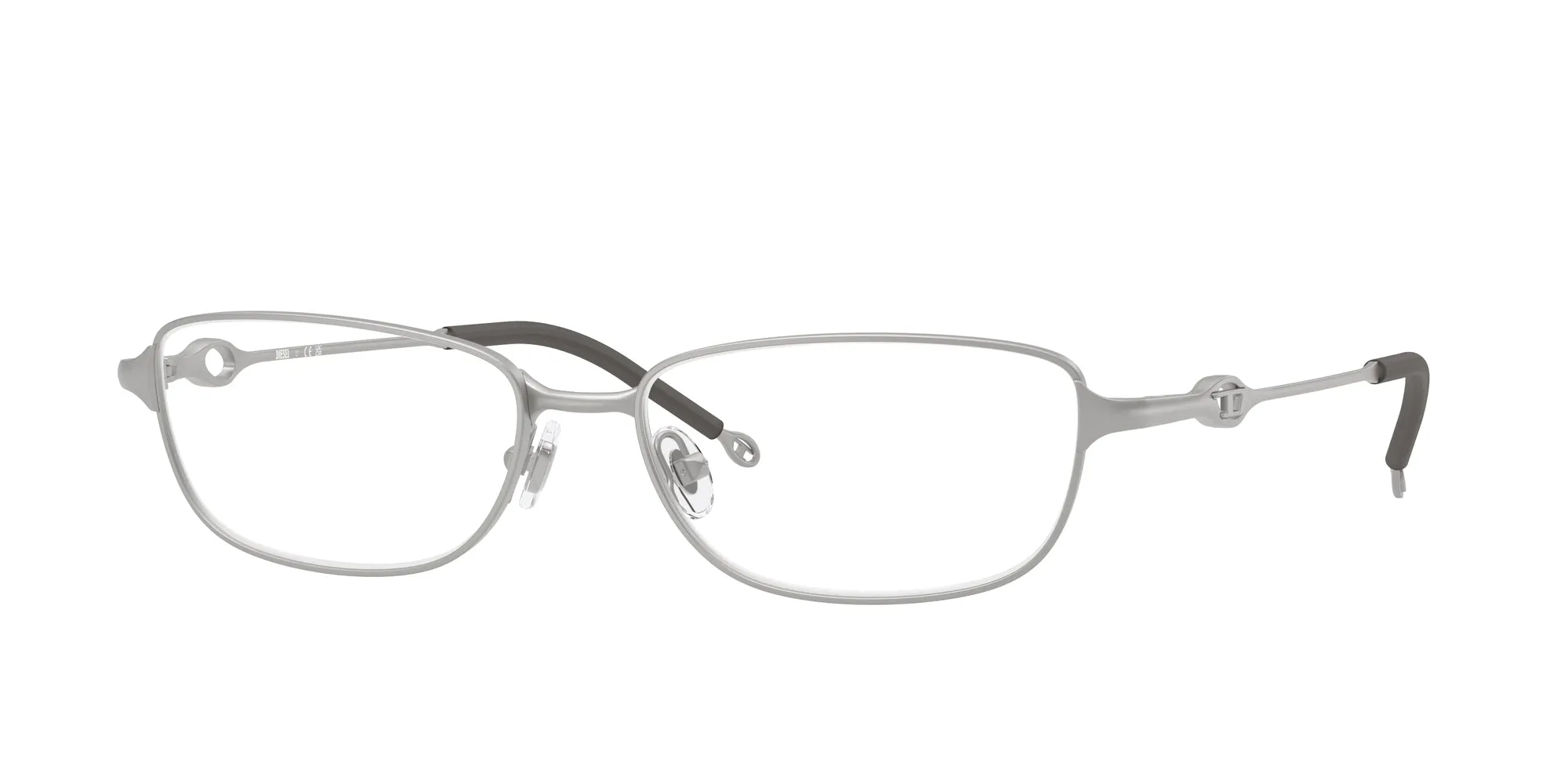 DIESEL DL5002 1007 Montature da vista Metallo Argento Squadrata Normale - immagine 1