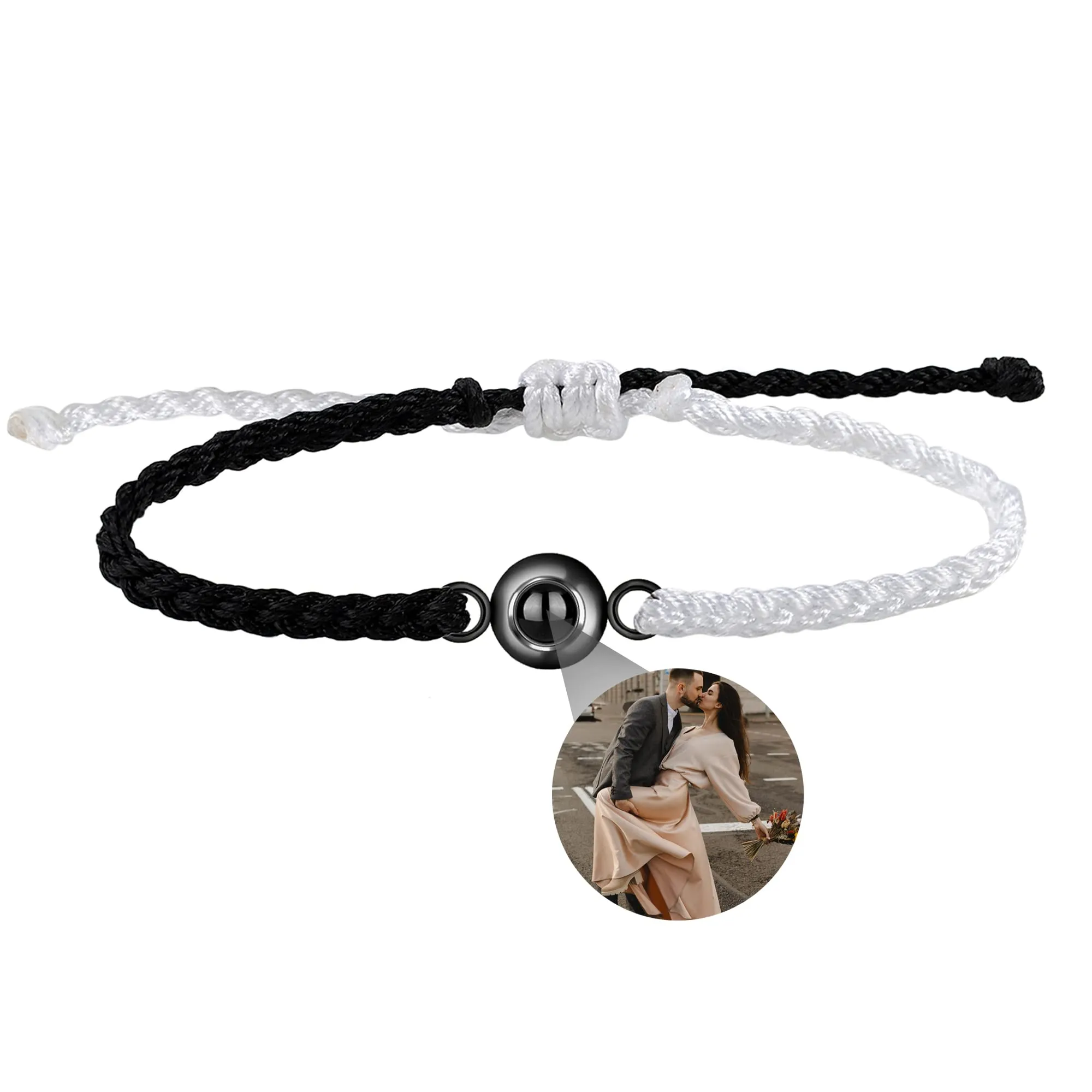 Nergaebe Bracciale personalizzato con foto per uomini e donne - immagine 1