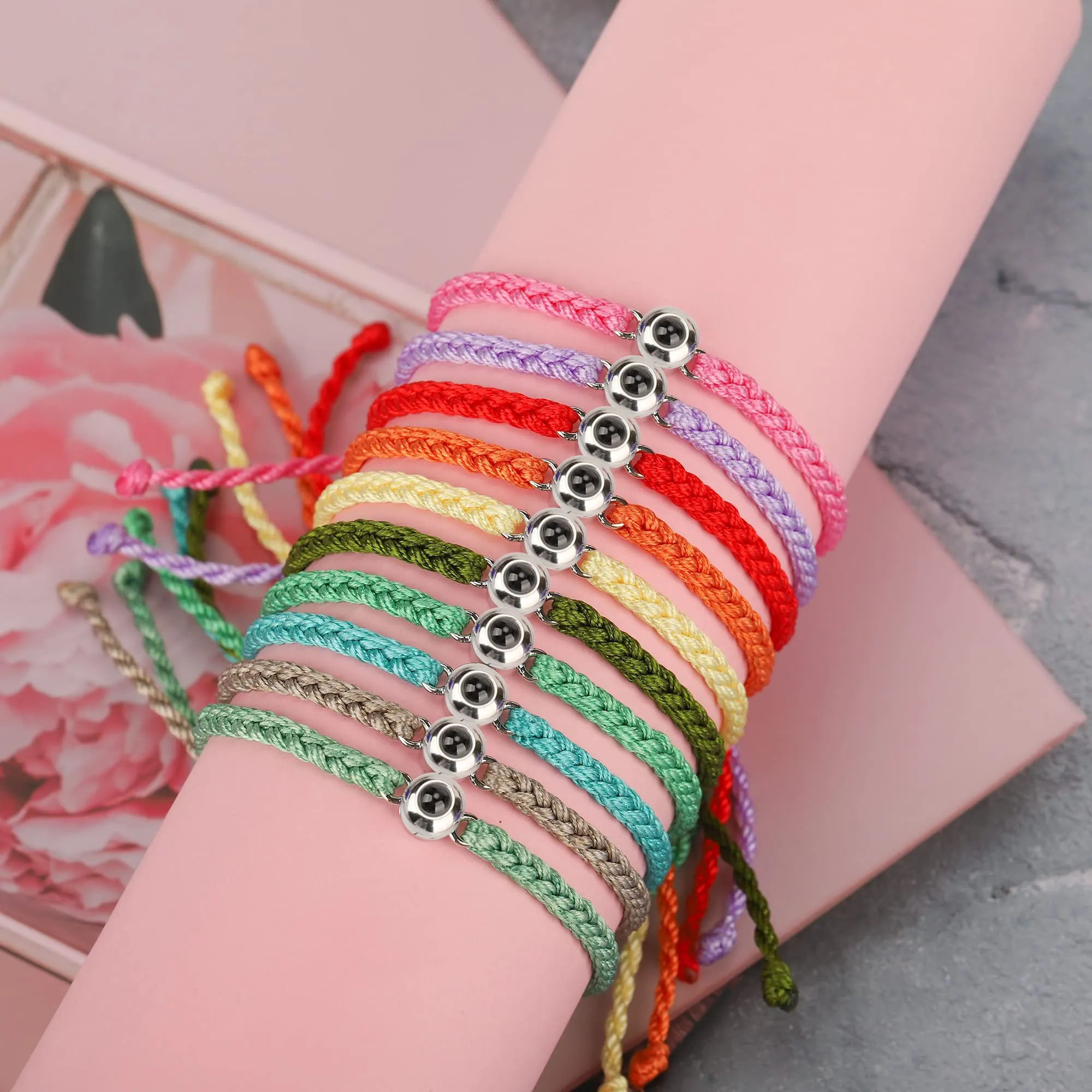 Nergaebe Bracciale personalizzato con foto per uomini e donne - immagine 4