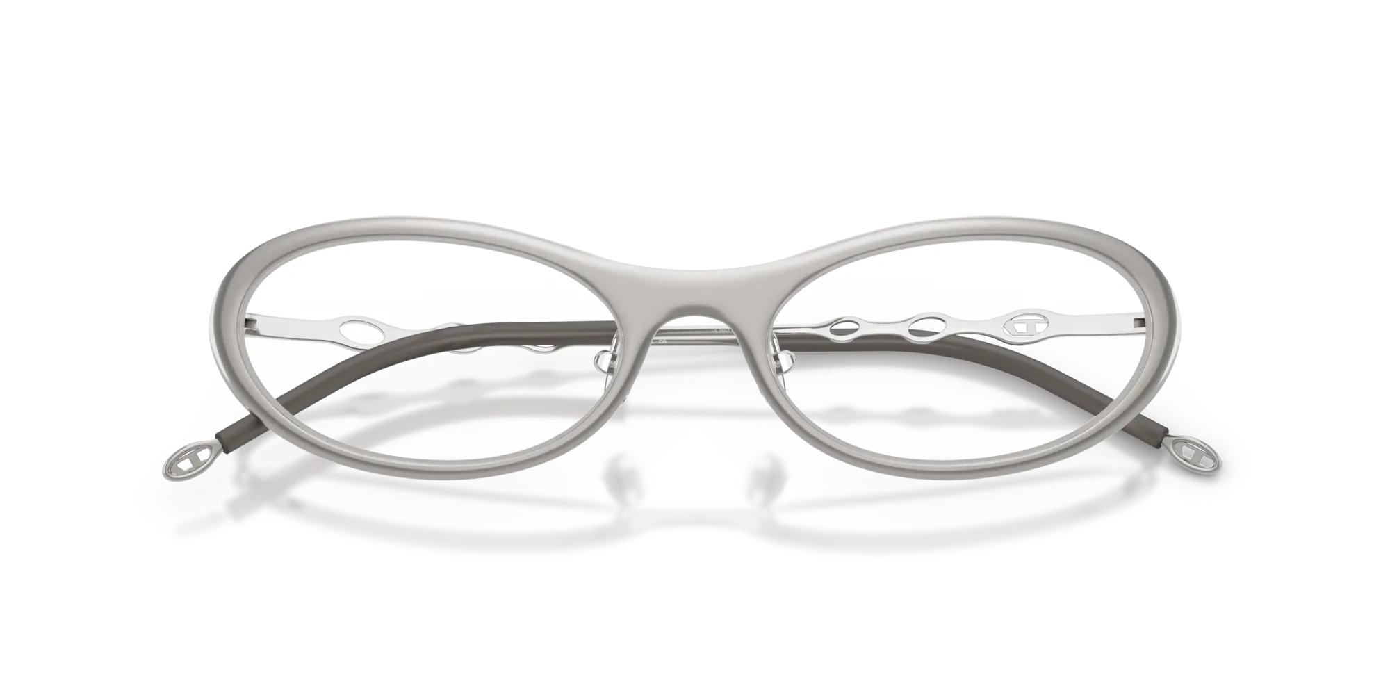 DIESEL DL5001 1039 Montature da vista Metallo Grigio Rotonda Normale - immagine 2