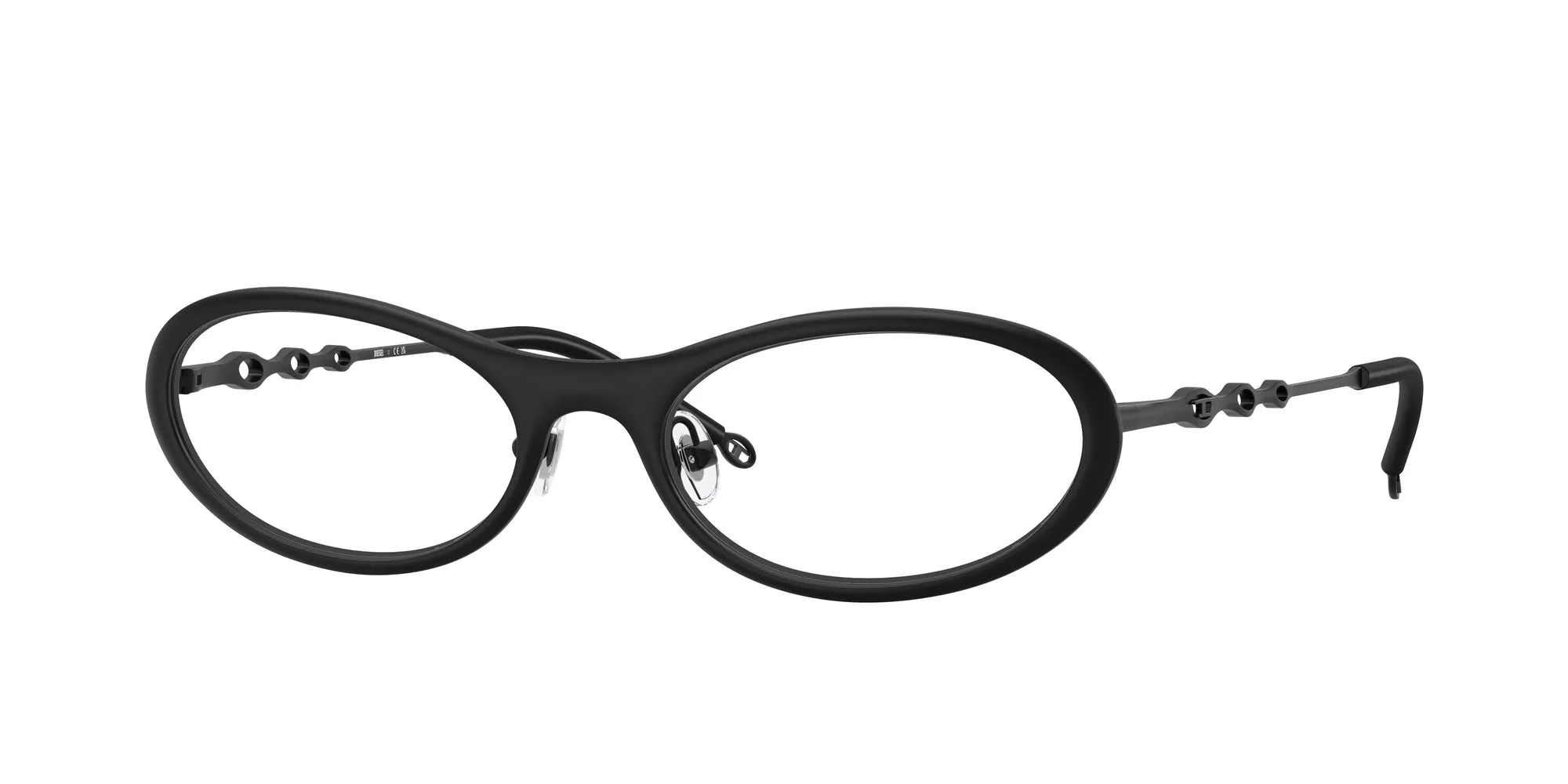 DIESEL DL5001 1013 Montature da vista Metallo Nero Rotonda Normale - immagine 1