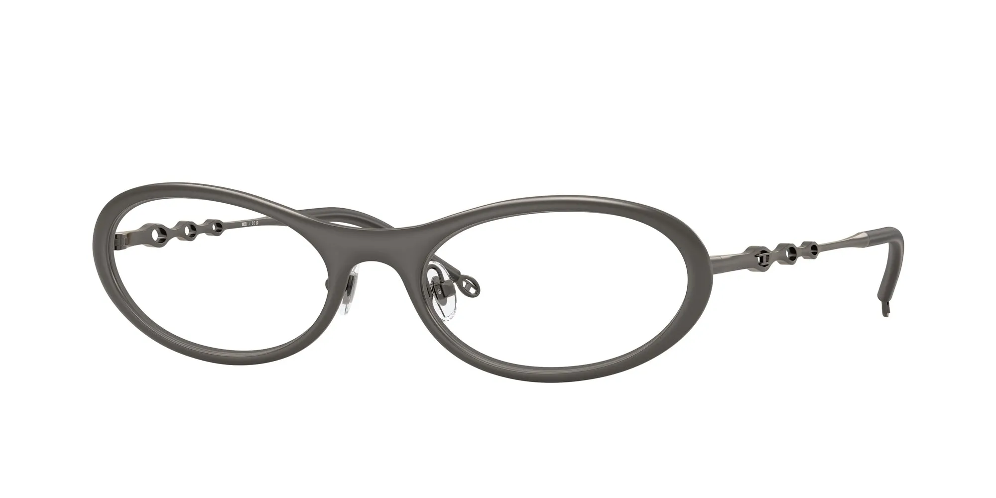DIESEL DL5001 1009 Montature da vista Metallo Grigio Rotonda Normale - immagine 1