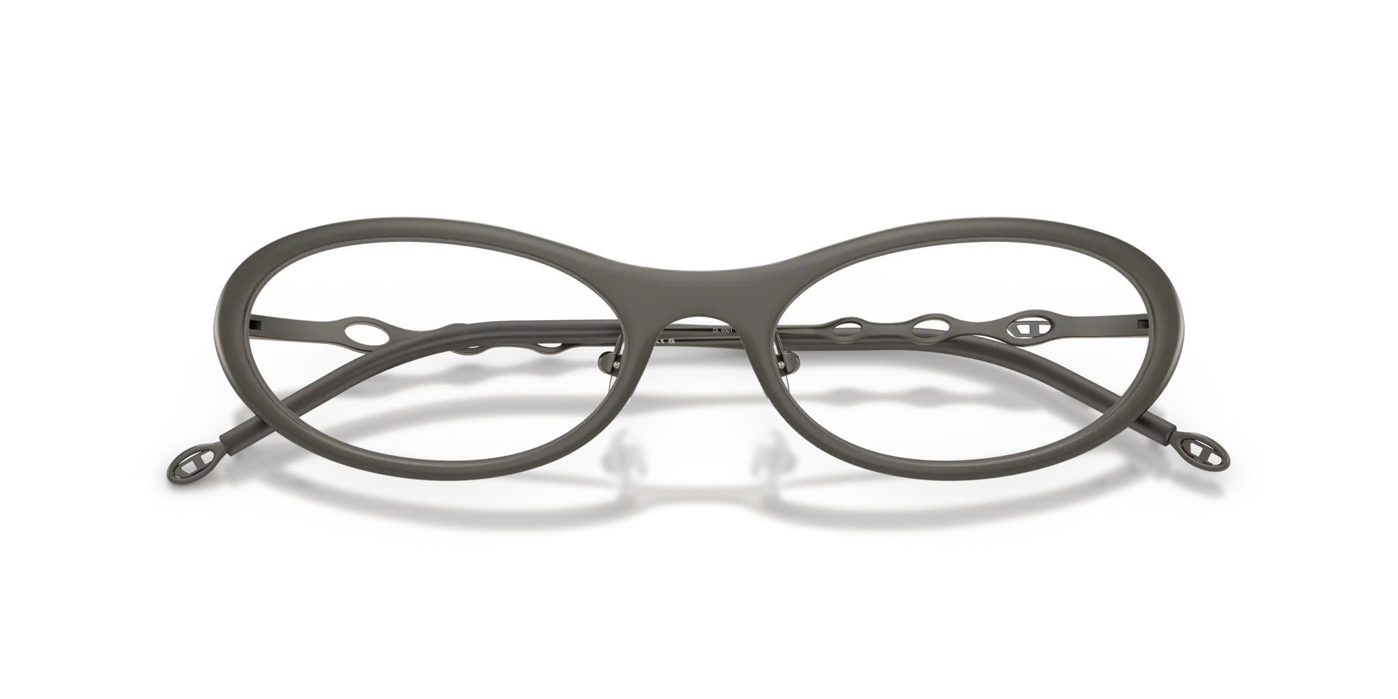 DIESEL DL5001 1009 Montature da vista Metallo Grigio Rotonda Normale - immagine 2