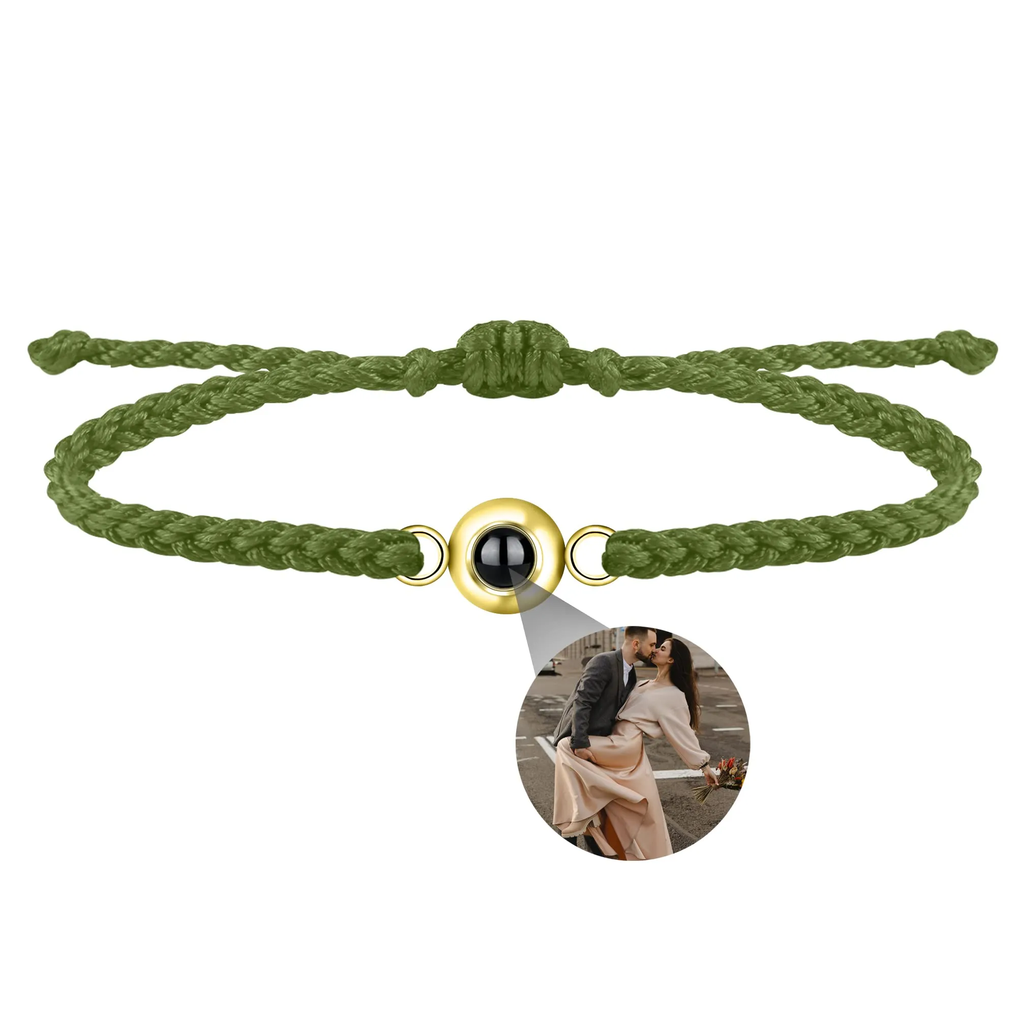 Nergaebe Bracciale personalizzato con foto per uomini e donne - immagine 1