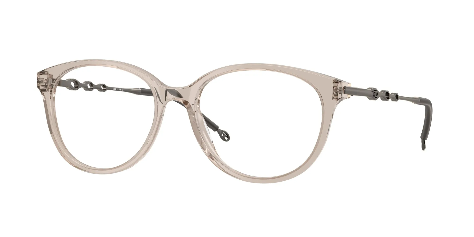DIESEL DL4007 2007 Montature da vista Acetato Grigio Rotonda Normale - immagine 1