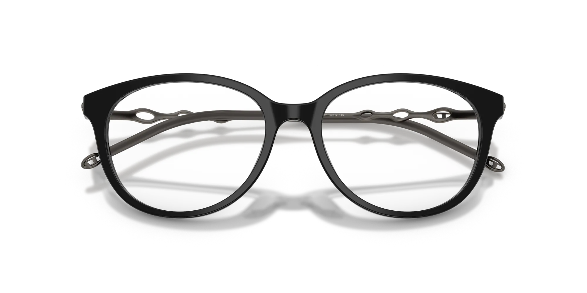 DIESEL DL4007 2001 Montature da vista Acetato Nero Rotonda Normale - immagine 2