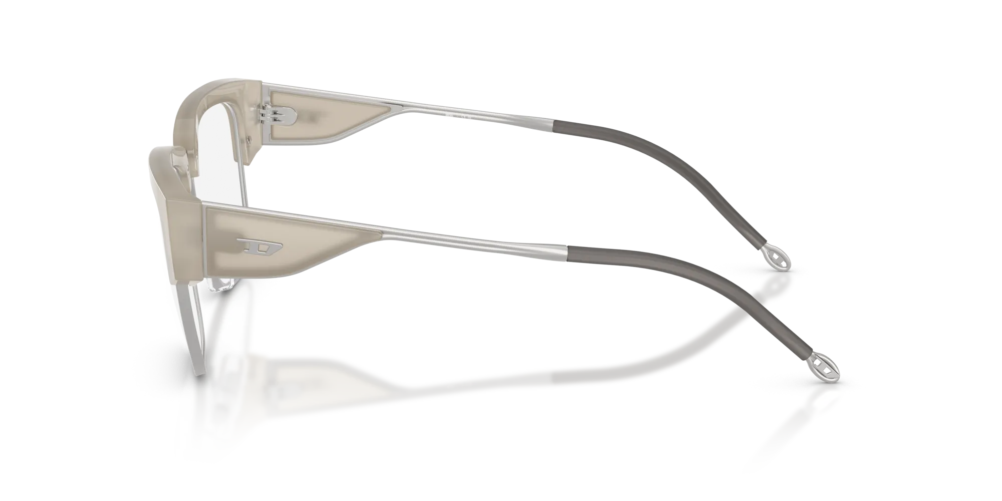 DIESEL DL4005 2019 Montature da vista Acetato Bianco Squadrata Normale - immagine 4