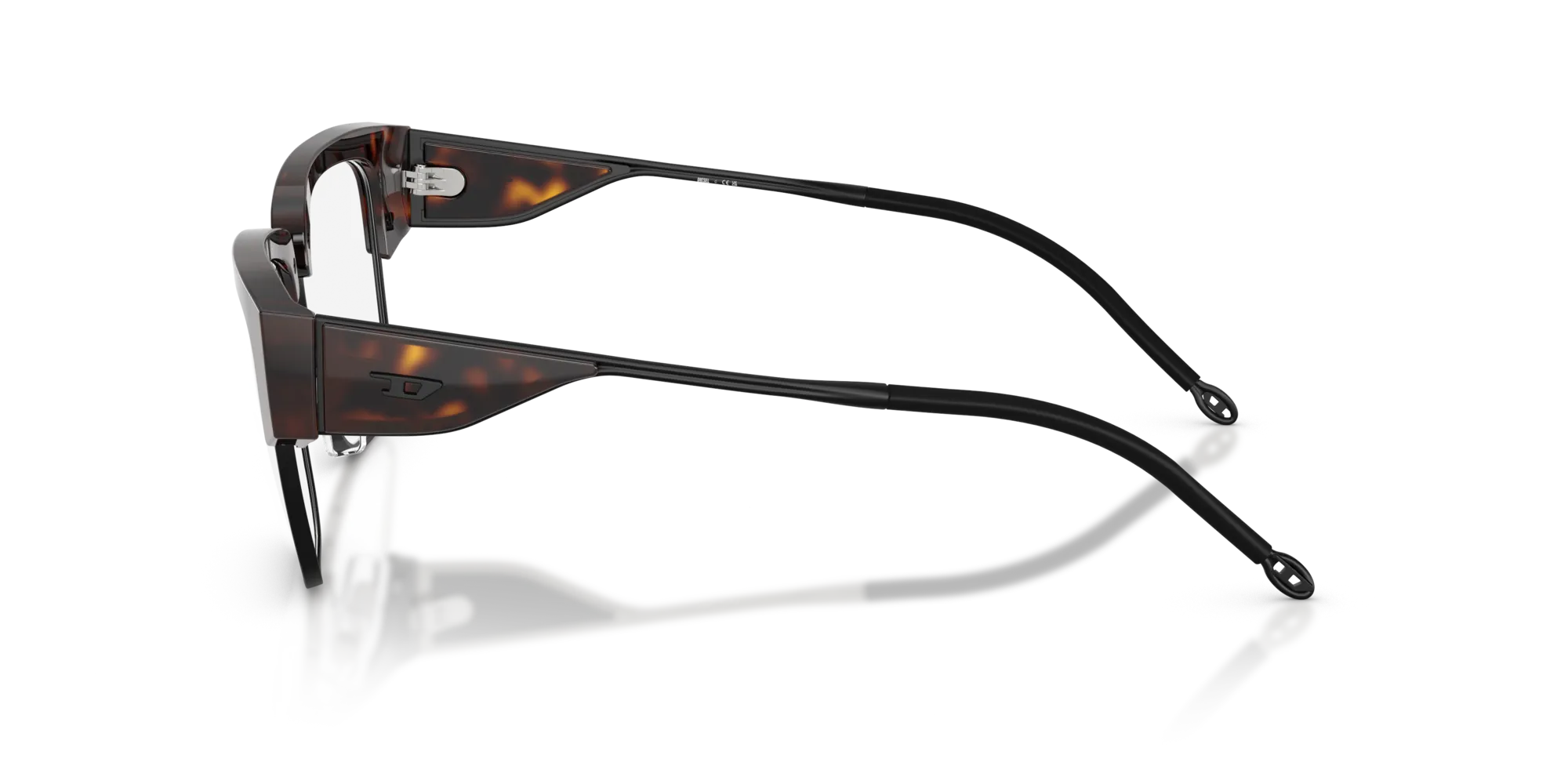 DIESEL DL4005 2003 Montature da vista Acetato Tartaruga Squadrata Normale - immagine 4