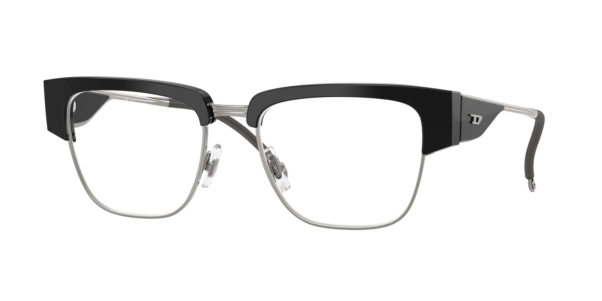 DIESEL DL4005 2001 Montature da vista Acetato Nero Squadrata Normale - immagine 1