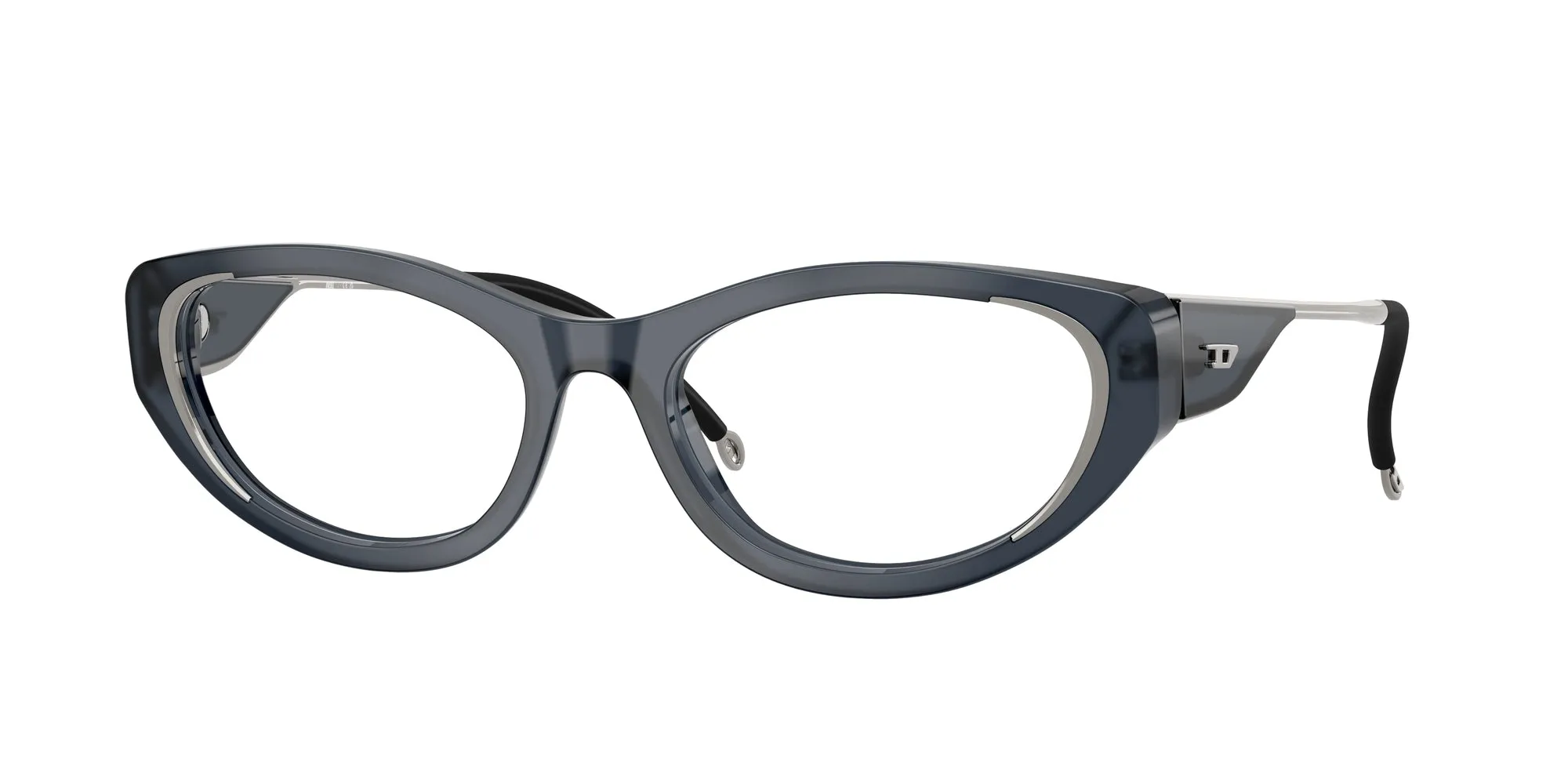DIESEL DL4004 2018 Montature da vista Acetato Blu Cat Eye Normale - immagine 1