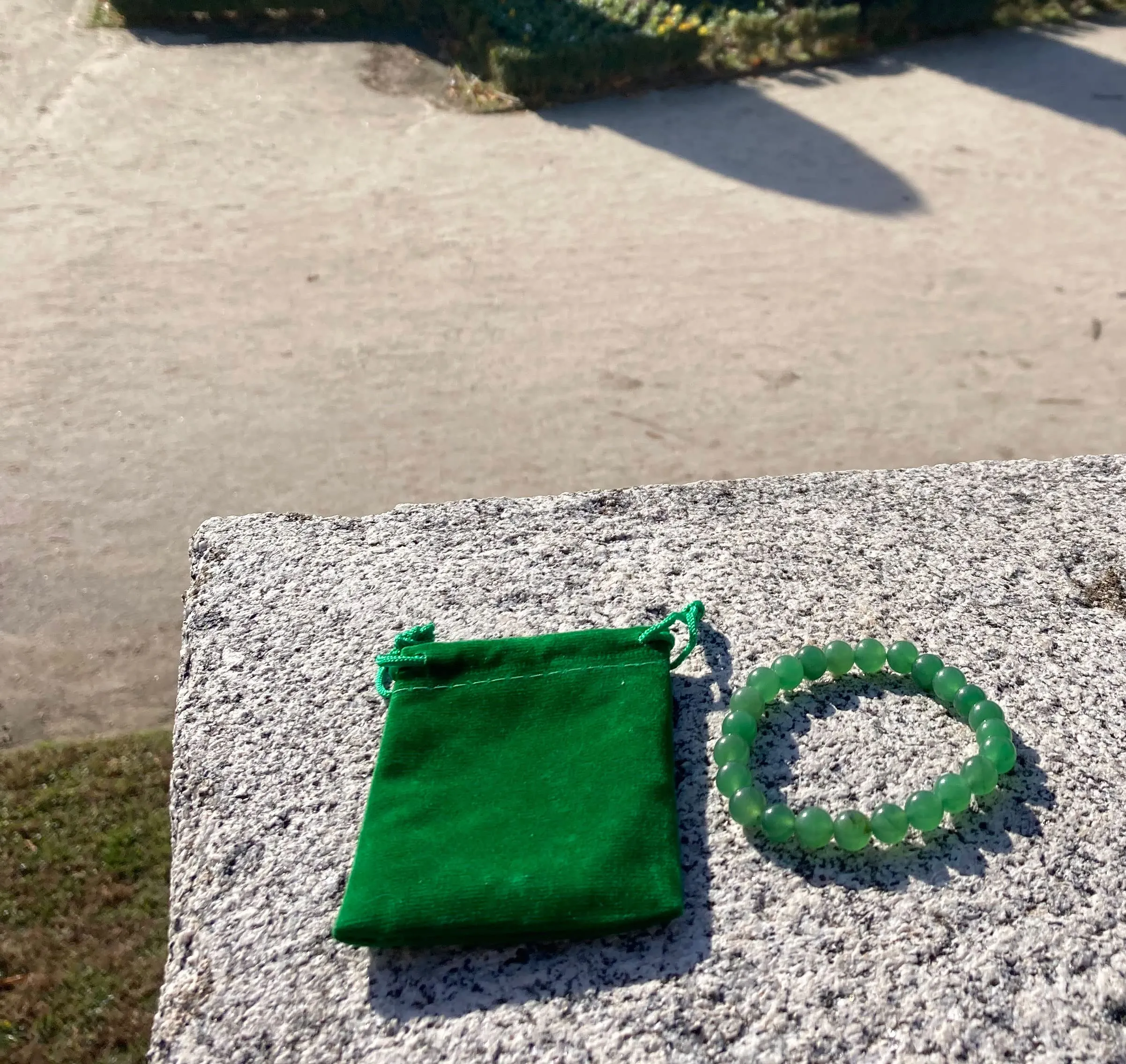 Bracciale in pietra naturale (Avventurina) - immagine 4