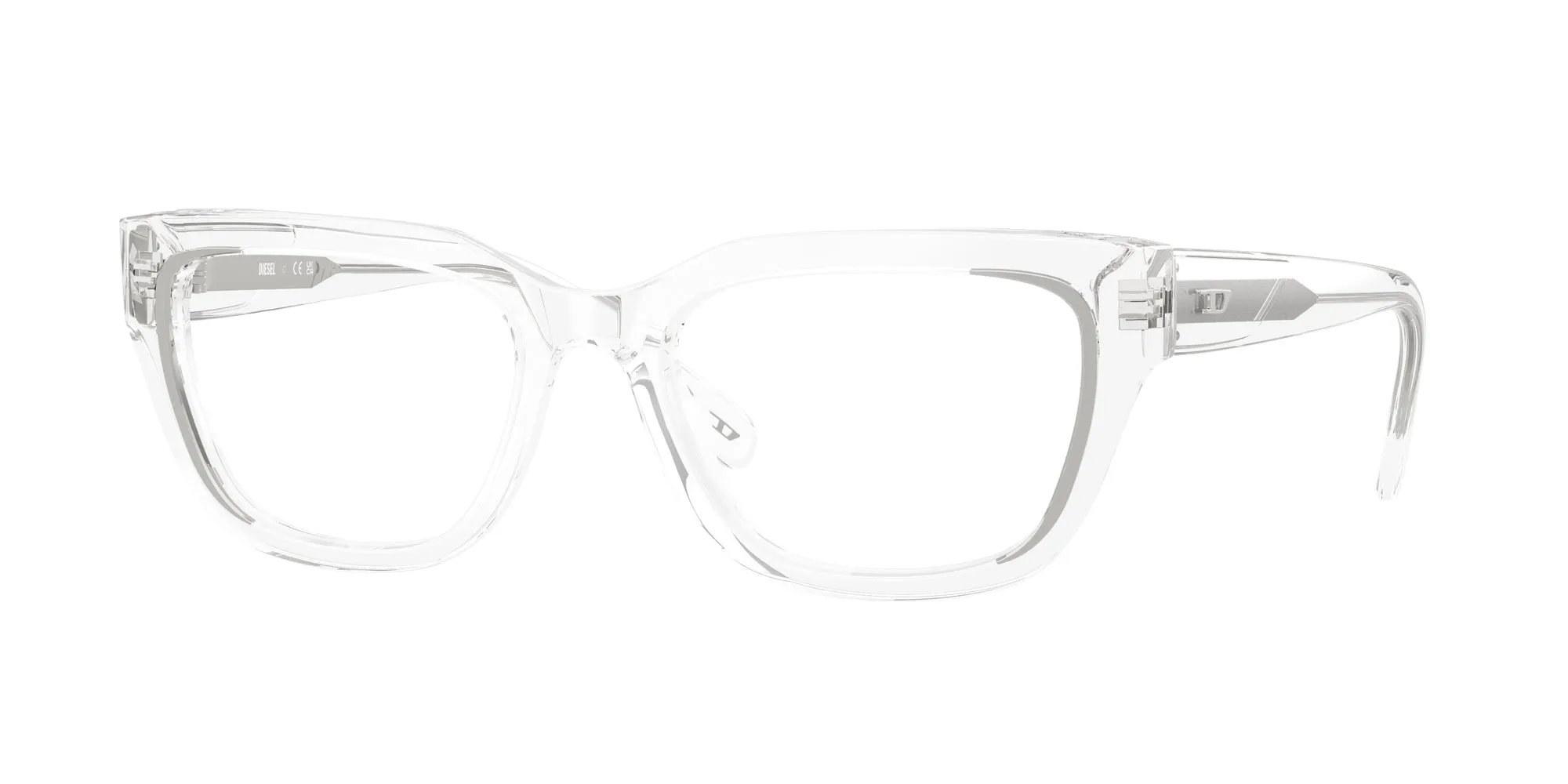 DIESEL DL4003 2005 Montature da vista Acetato Trasparente Squadrata Normale - immagine 1
