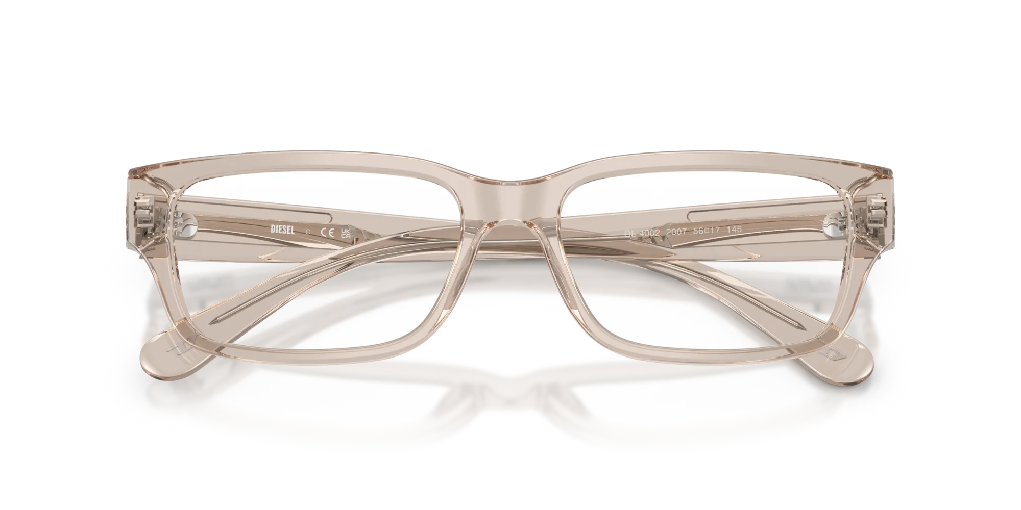 DIESEL DL4002 2007 Montature da vista Acetato Grigio Squadrata Normale - immagine 2