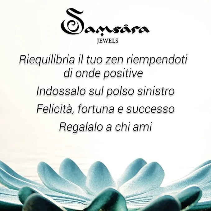Samsara Kabbalah Bracciale della Fortuna contro il Malocchio - Gioiello Mistico Artigianale in Corda Cerata Regolabile (SET 3 PEZZI) - immagine 6