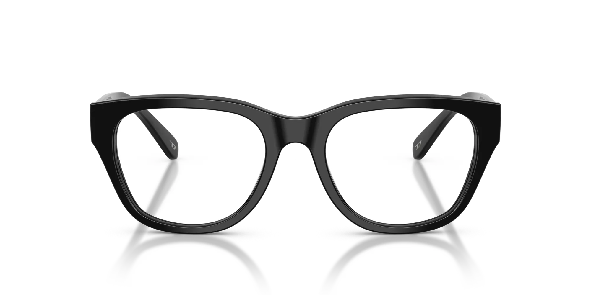 DIESEL DL4001 2001 Montature da vista Acetato Nero Squadrata Normale - immagine 3