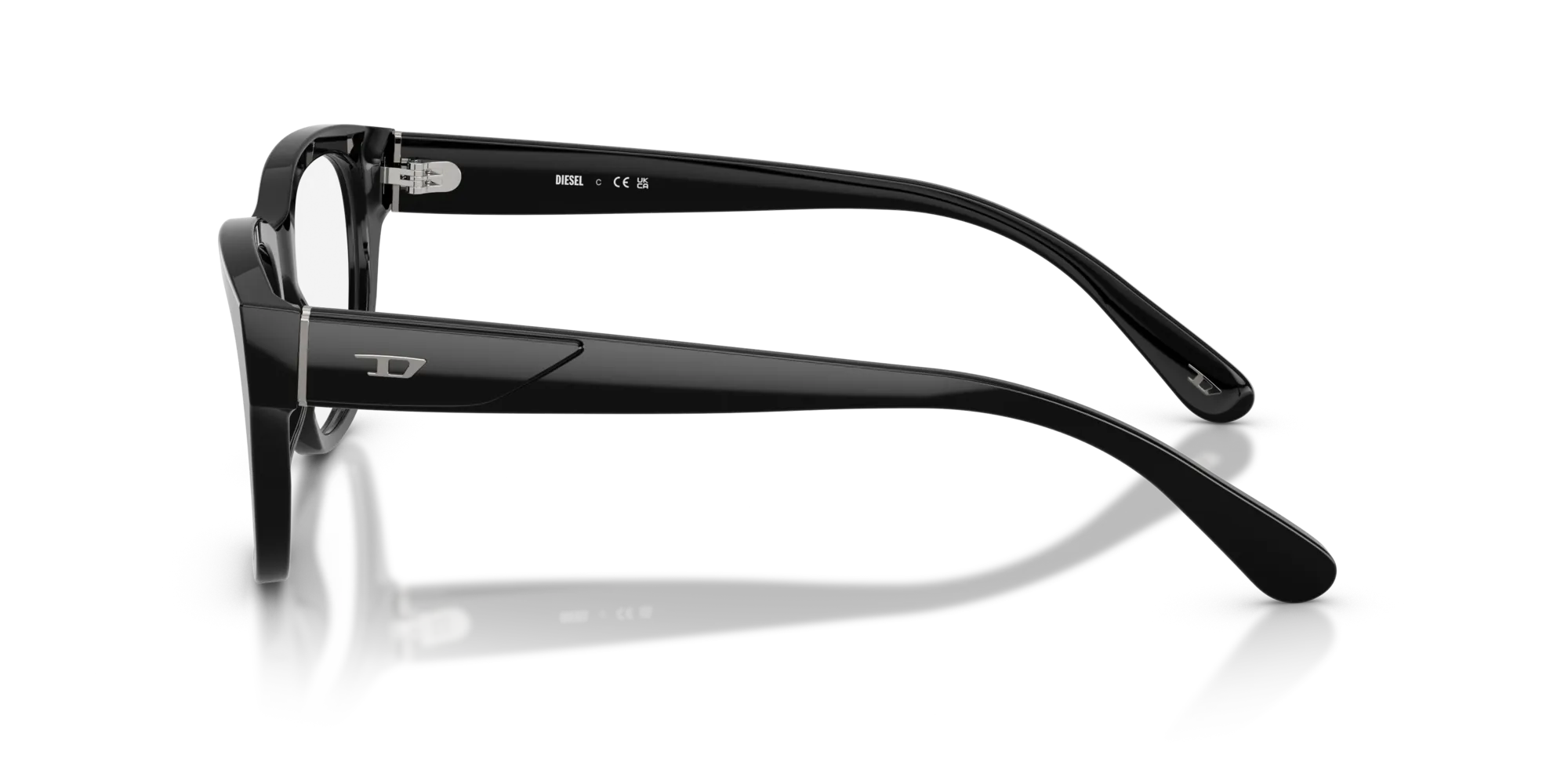 DIESEL DL4001 2001 Montature da vista Acetato Nero Squadrata Normale - immagine 4