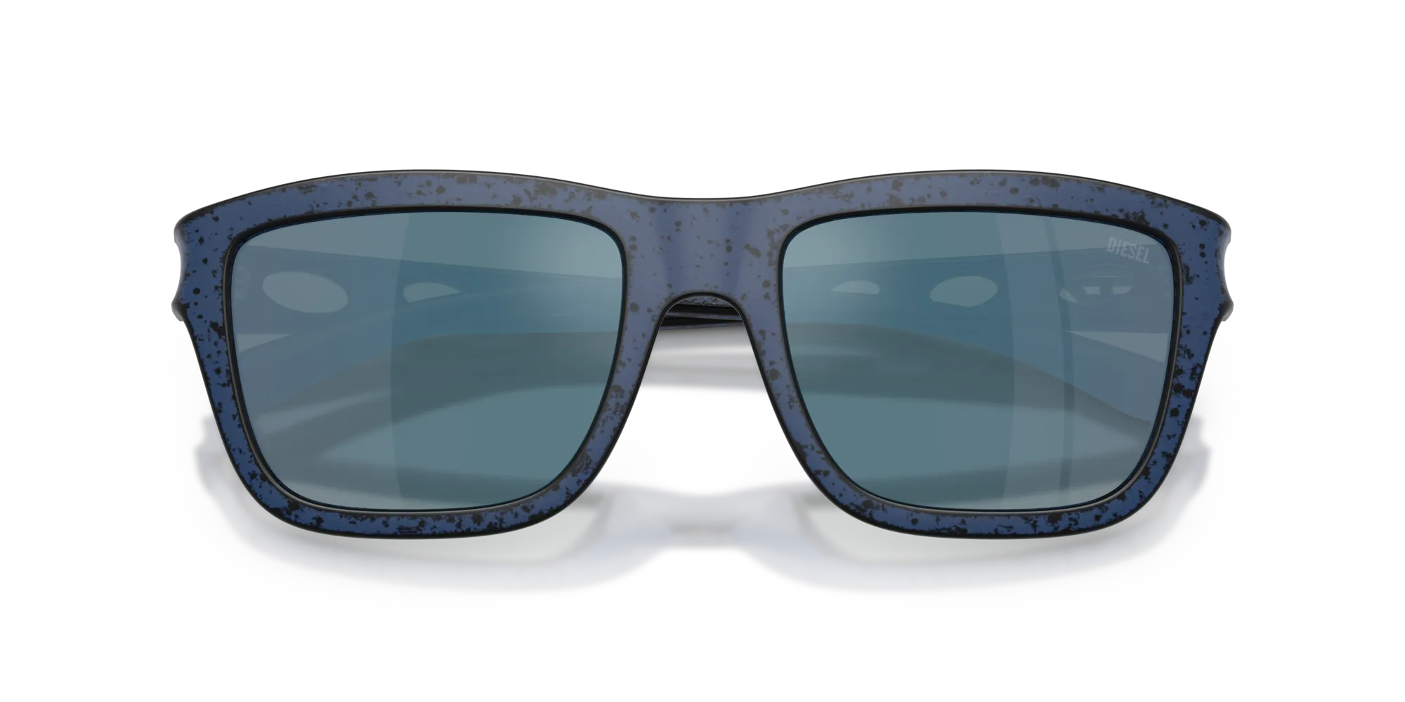 DIESEL DL3006U 201425 Occhiali da sole Iniettato Blu Blu Squadrata Specchiate - immagine 2