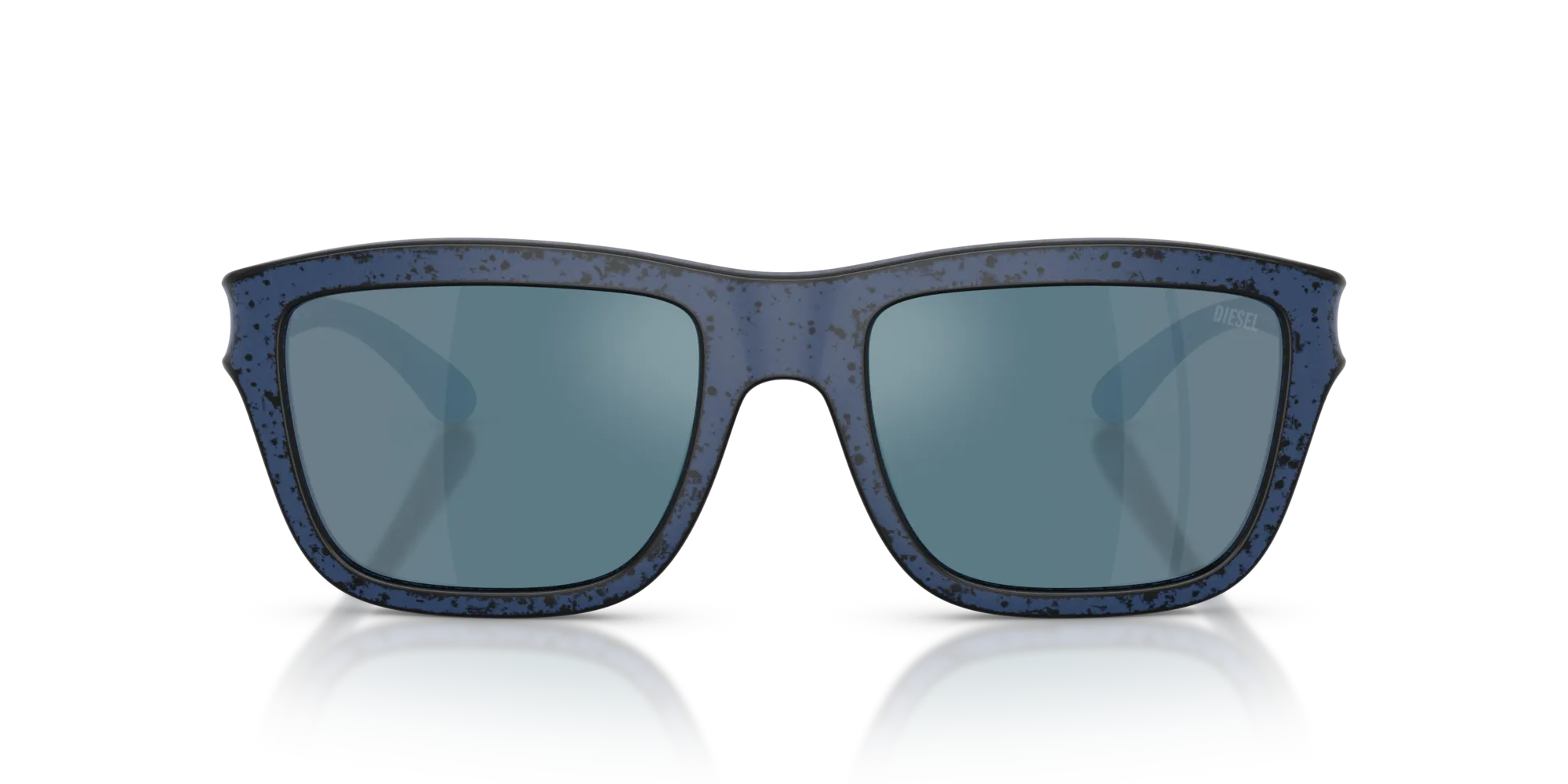 DIESEL DL3006U 201425 Occhiali da sole Iniettato Blu Blu Squadrata Specchiate - immagine 3