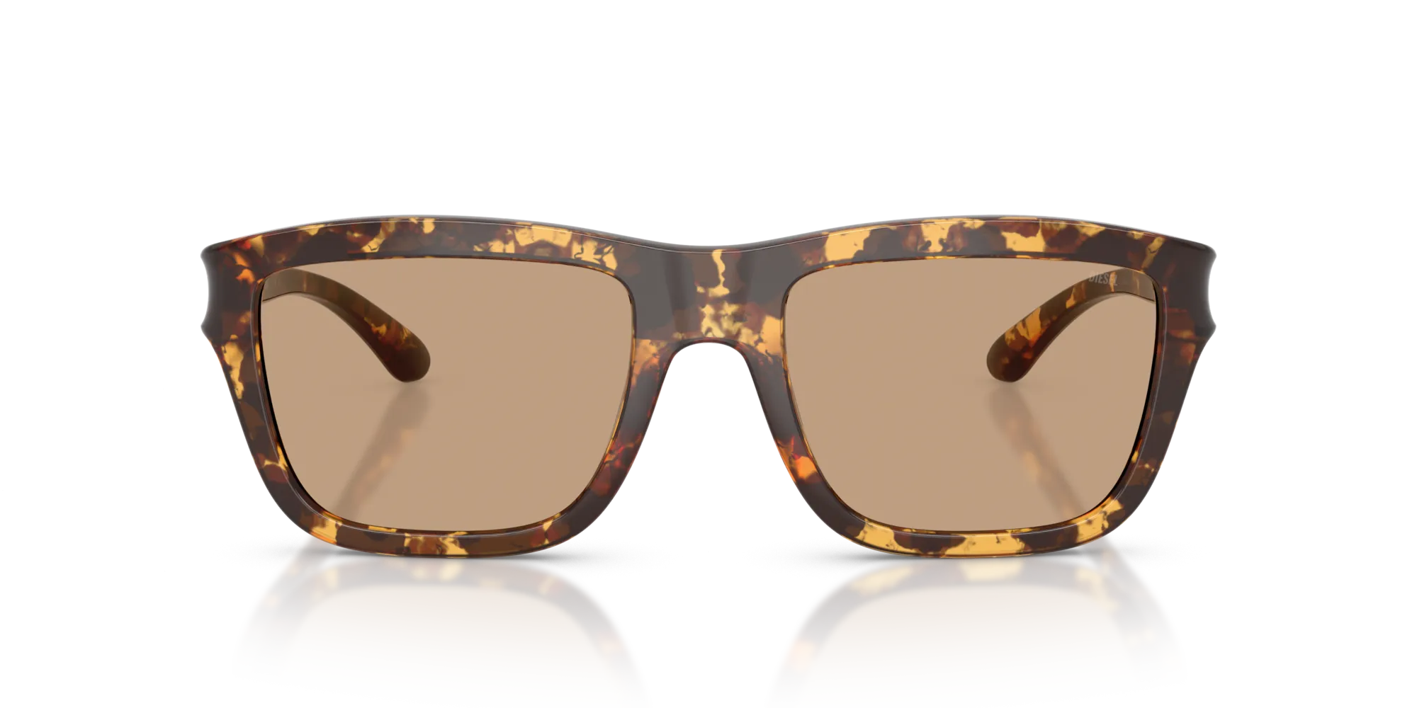 DIESEL DL3006U 201363 Occhiali da sole Iniettato Tartaruga Marrone Squadrata Normale - immagine 3