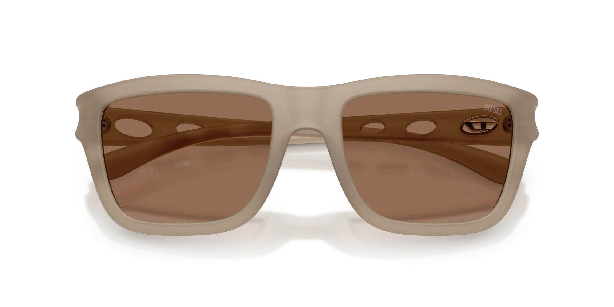 DIESEL DL3006U 201273 Occhiali da sole Iniettato Grigio Marrone Squadrata Normale - immagine 2