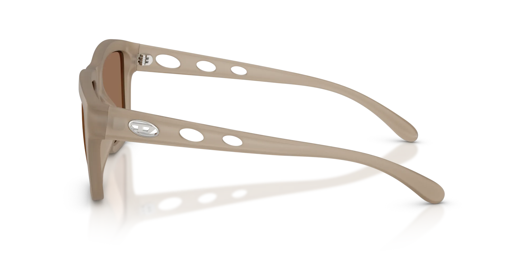 DIESEL DL3006U 201273 Occhiali da sole Iniettato Grigio Marrone Squadrata Normale - immagine 4
