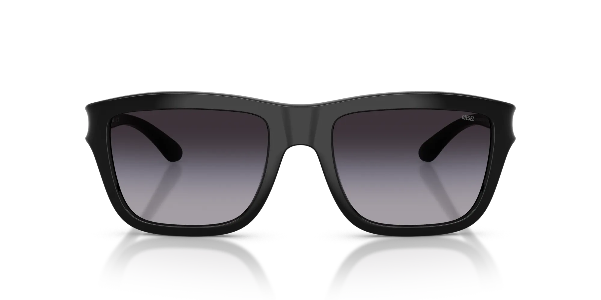 DIESEL DL3006U 20018G Occhiali da sole Iniettato Nero Grigio Squadrata Normale Sfumato - immagine 3