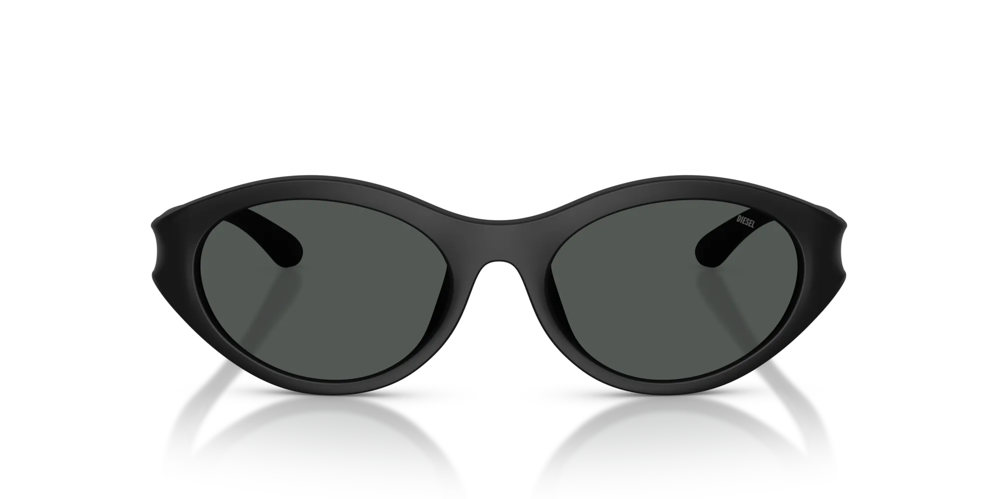 DIESEL DL3005U 200287 Occhiali da sole Iniettato Nero Grigio Rotonda Normale - immagine 3