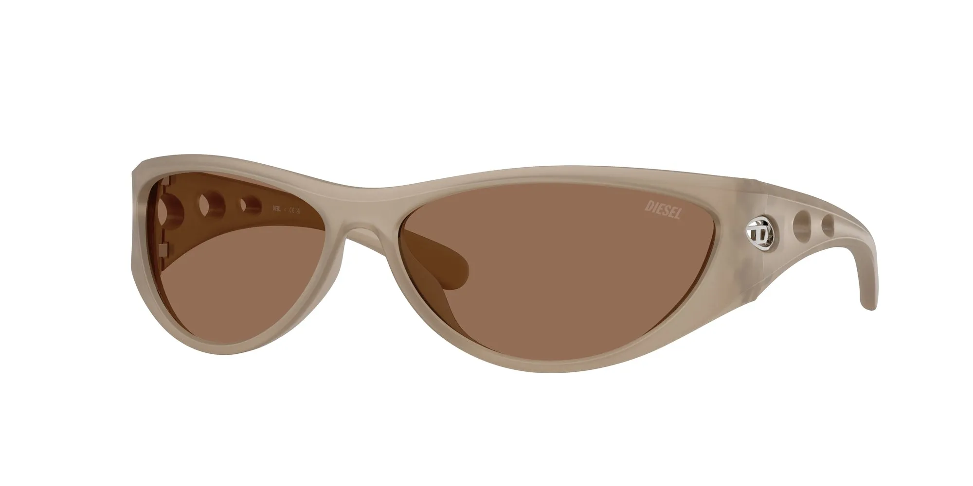 DIESEL DL3004U 201273 Occhiali da sole Iniettato Grigio Marrone Cat Eye Normale - immagine 1