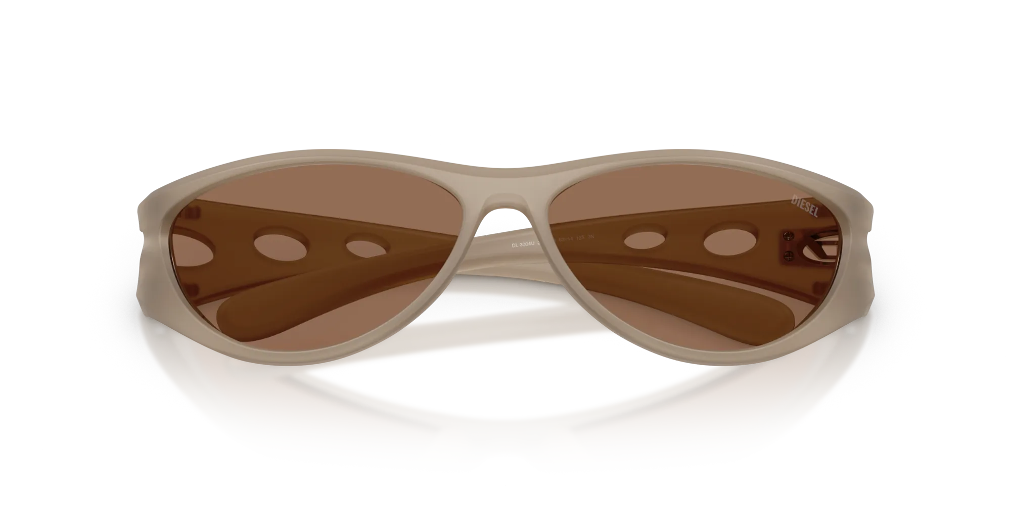 DIESEL DL3004U 201273 Occhiali da sole Iniettato Grigio Marrone Cat Eye Normale - immagine 2