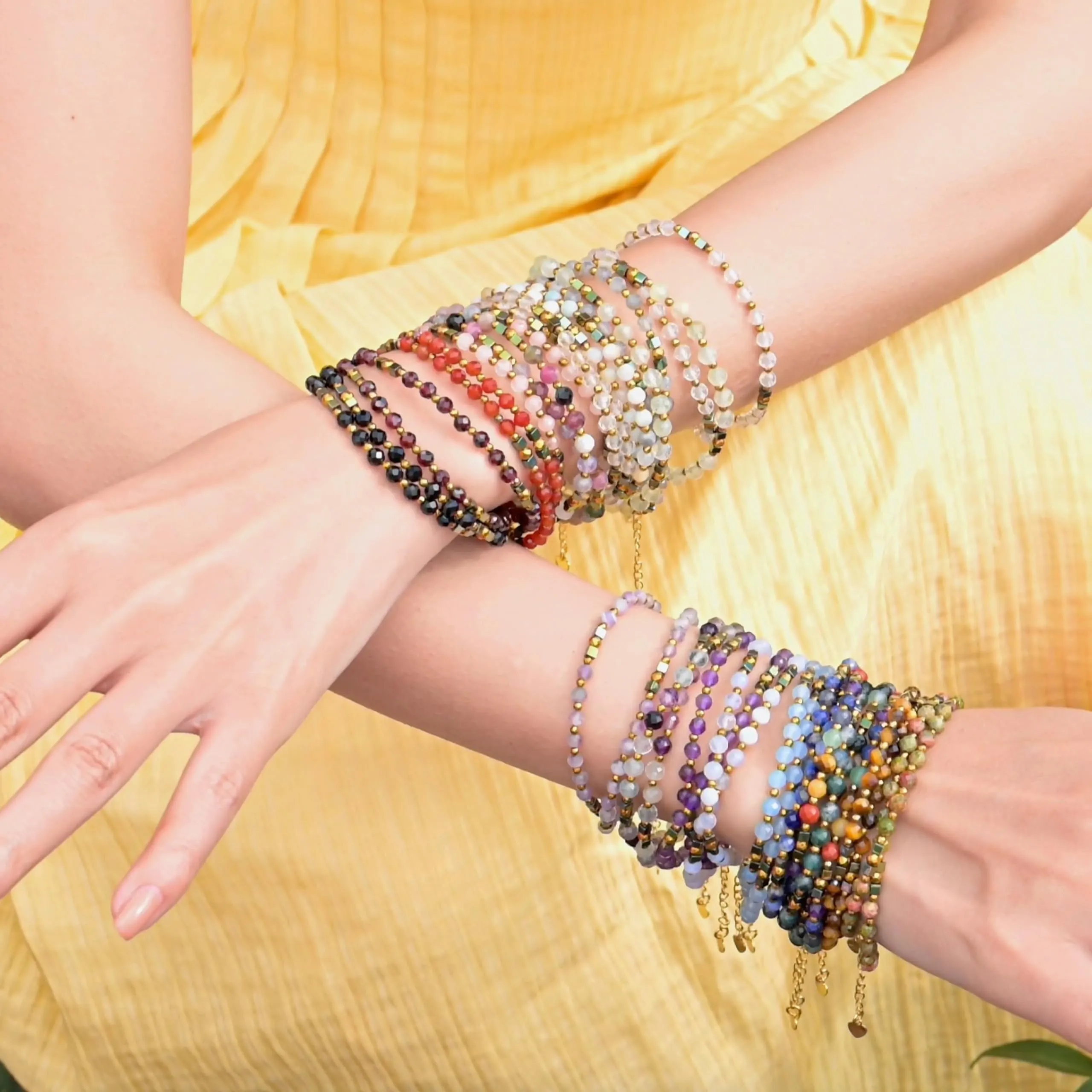 Farfume Bracciale Donna Chakra 4 mm Perline Bracciali, Cristalli Pietre Naturali Gioielli Regalo per le Donne (Occhio di tigre) - immagine 7